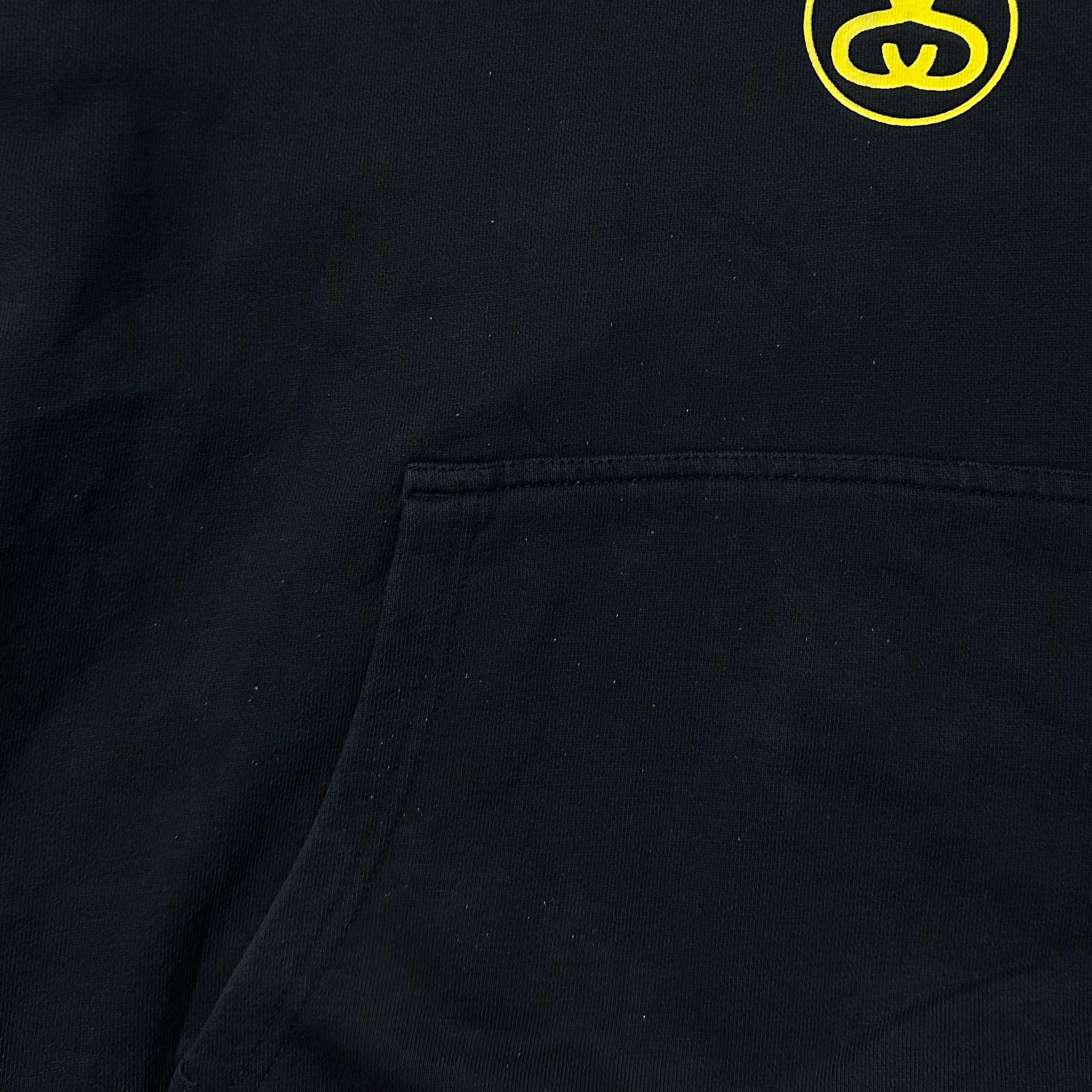 Stussy World Tour Hoodie Jacket in Black Size XL (Best Fit Large)