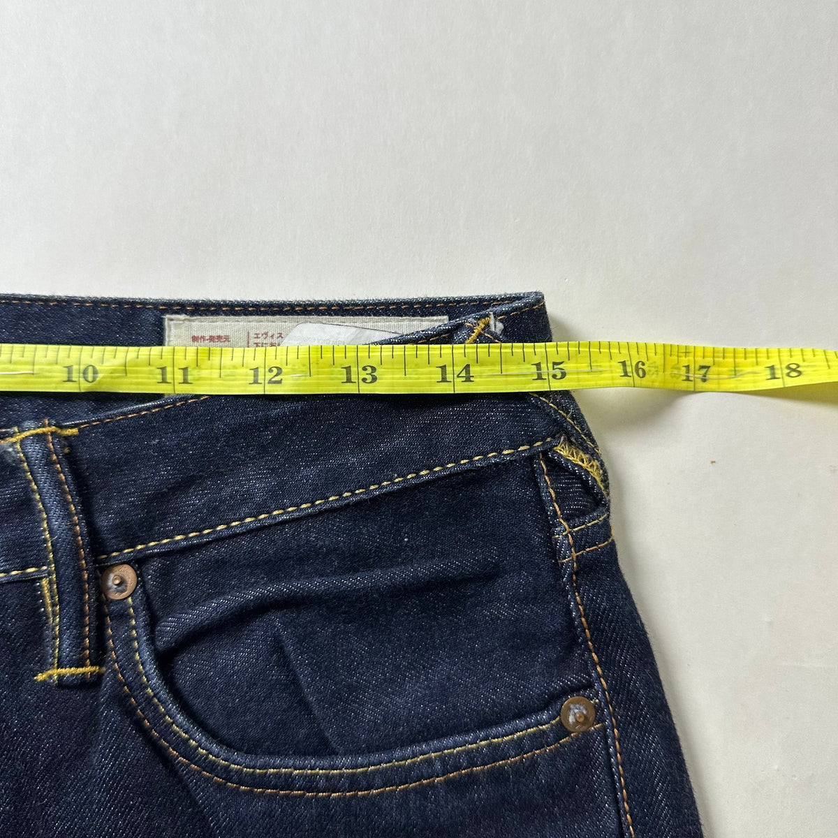 EVISU Heritage Kamon Seagull Selvedge Denim Jeans (Size 30)