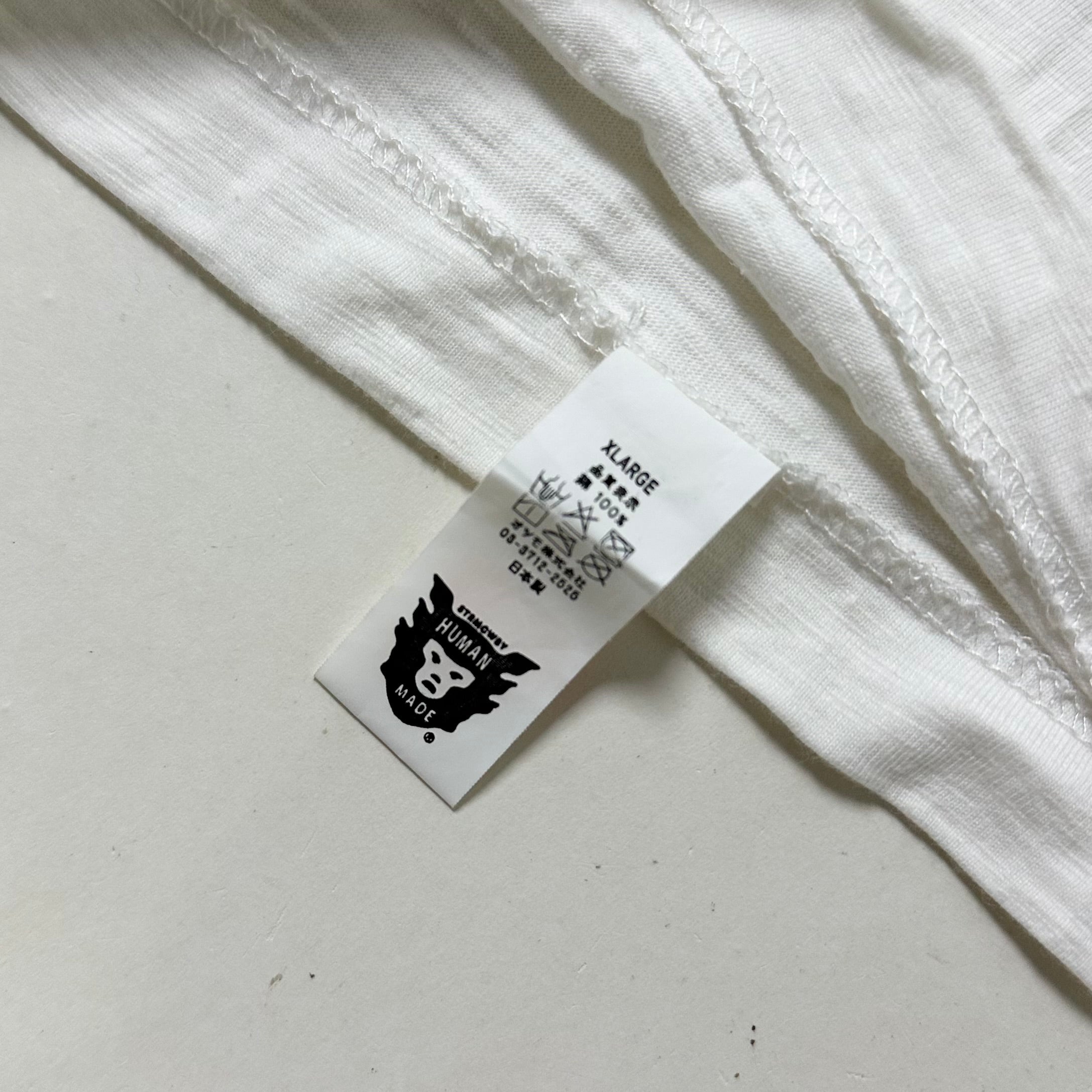 Human Made Bulldog T-Shirt in White Size XL (Best Fit Medium) OFF Only — SOLD