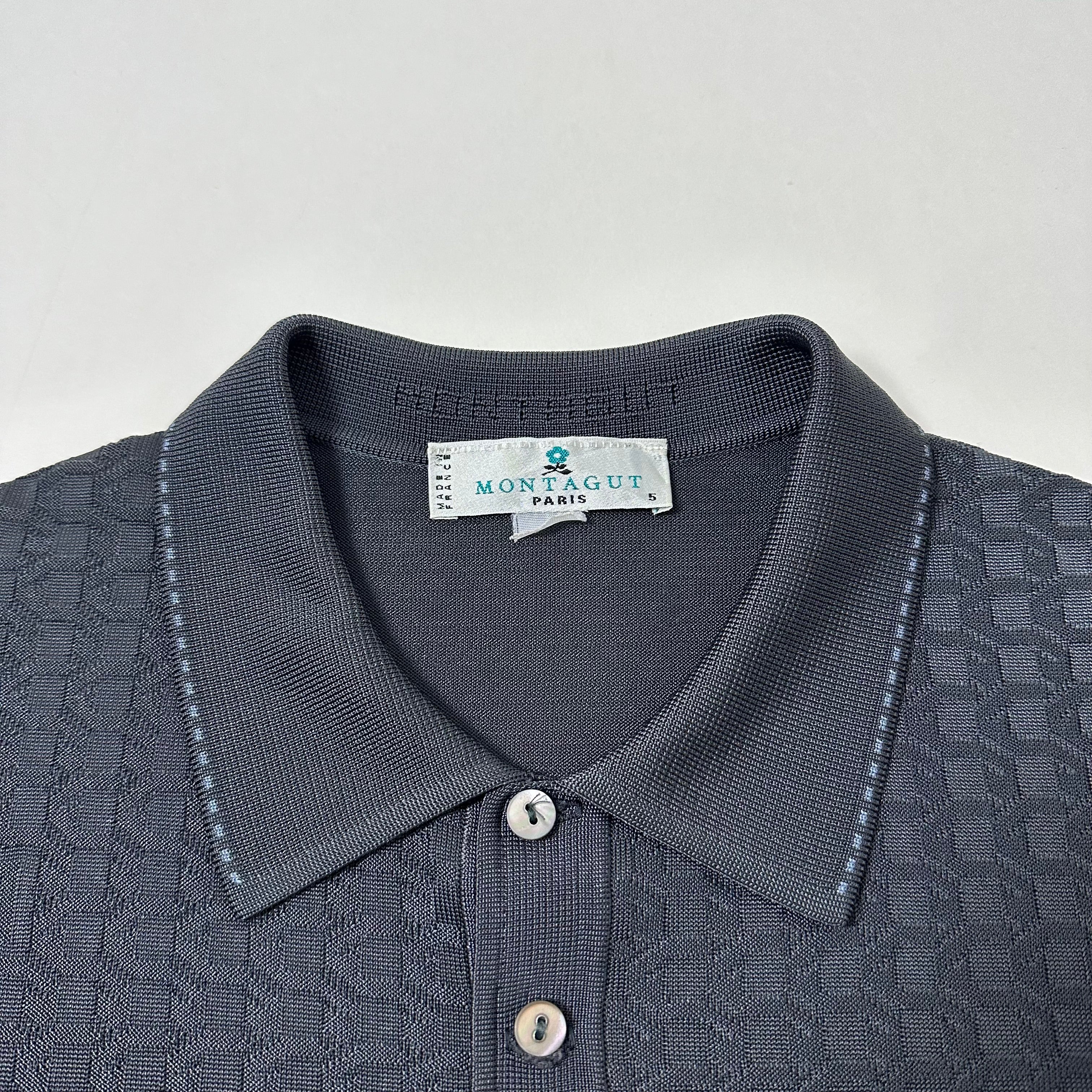 Montagut Paris Short-sleeved Polo Shirt in dark gray (Size 5, Large)