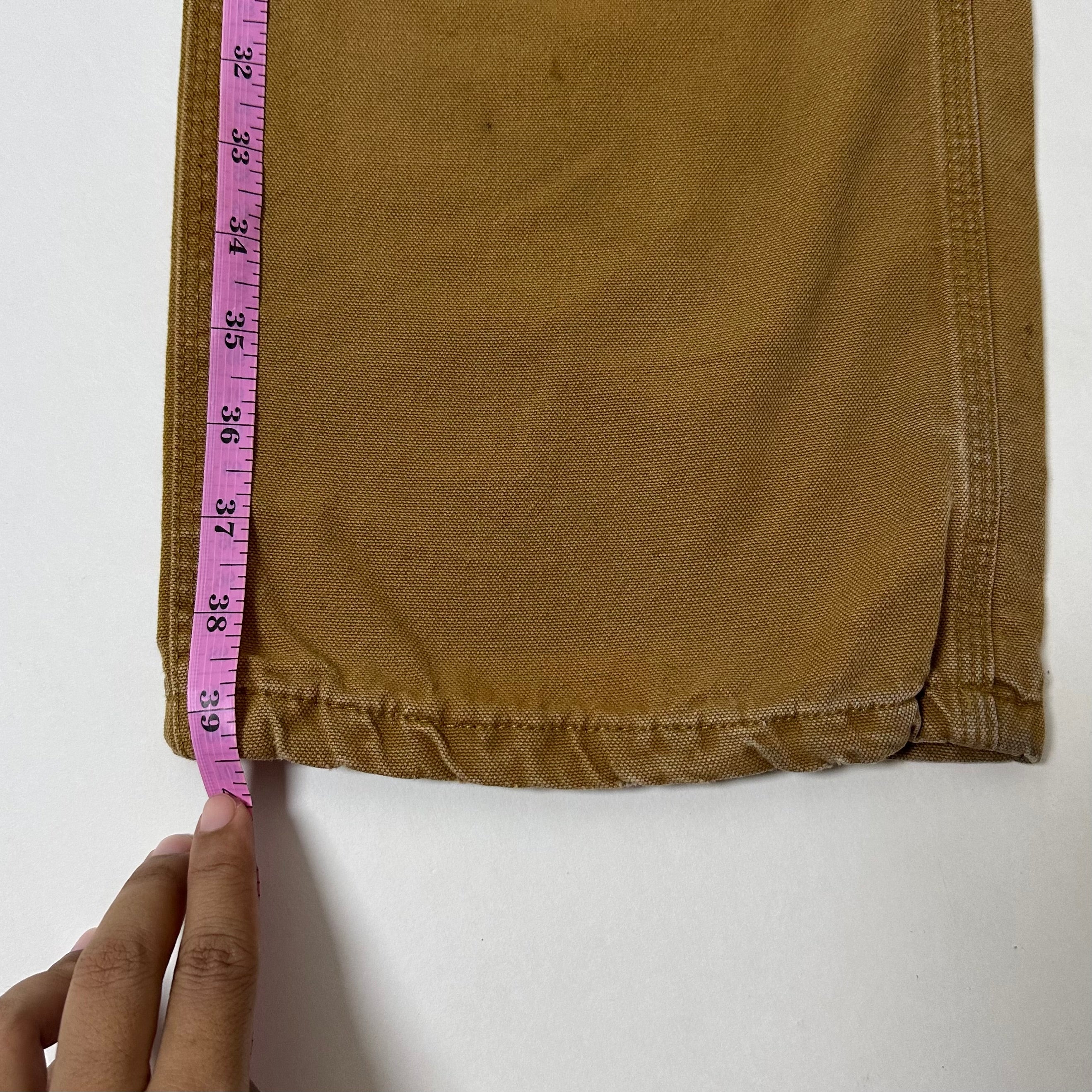 Carhartt Carpenter Pants Flannel-lined in Duck Brown (Size 28-29)