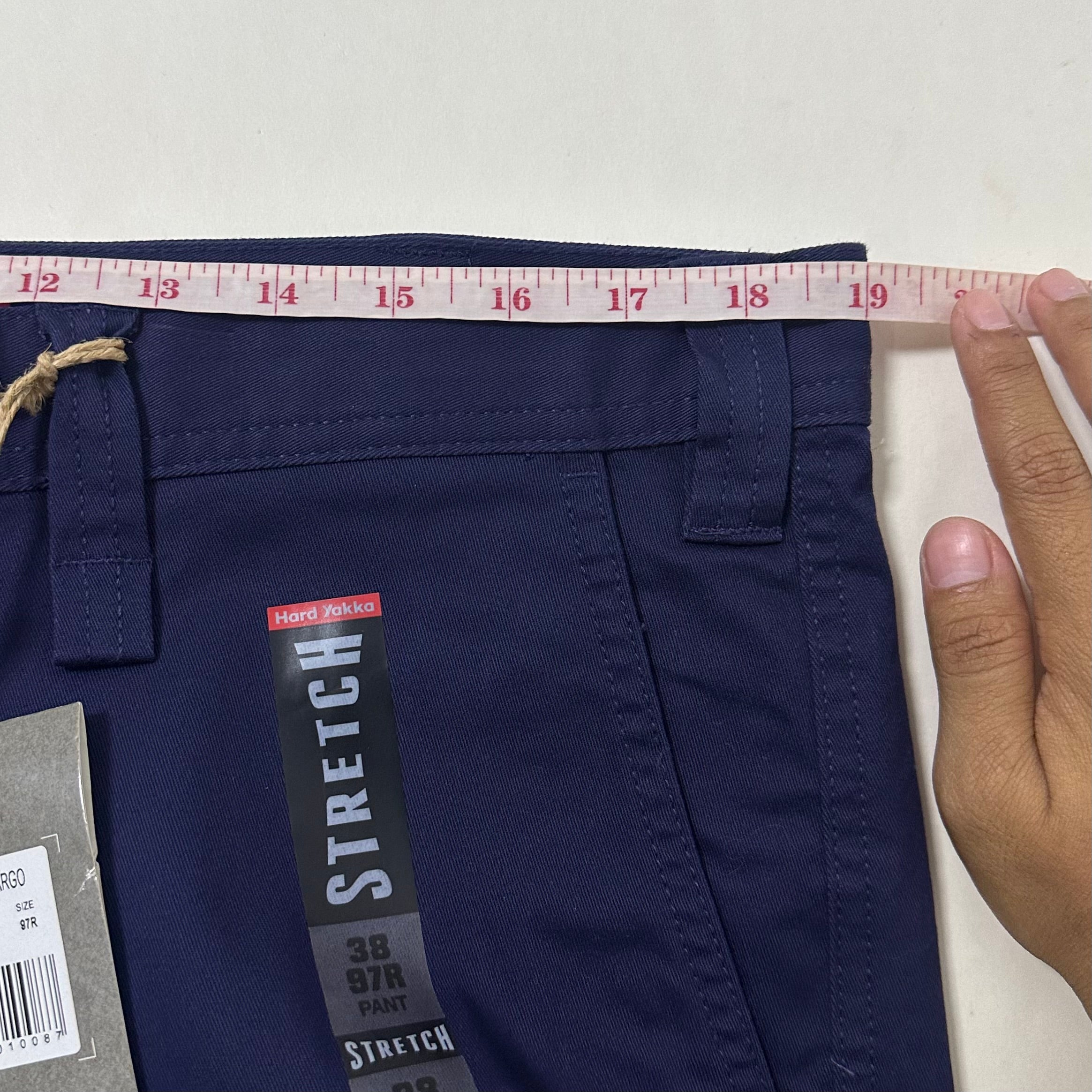 BRAND NEW Hard Yakka Cargo Work Stretch Pants in Navy (Size 38)
