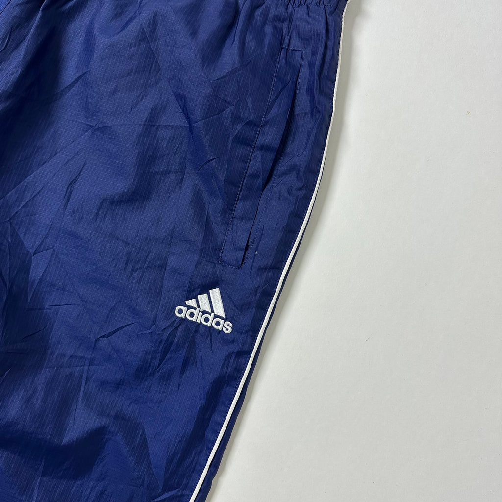 Vintage Y2K Adidas Track Pants in Navy Blue (Size 32-38)
