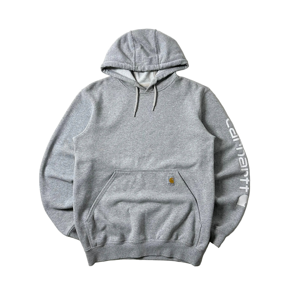 Carhartt Script Hoodie Jacket in Heather Gray (Size Small)