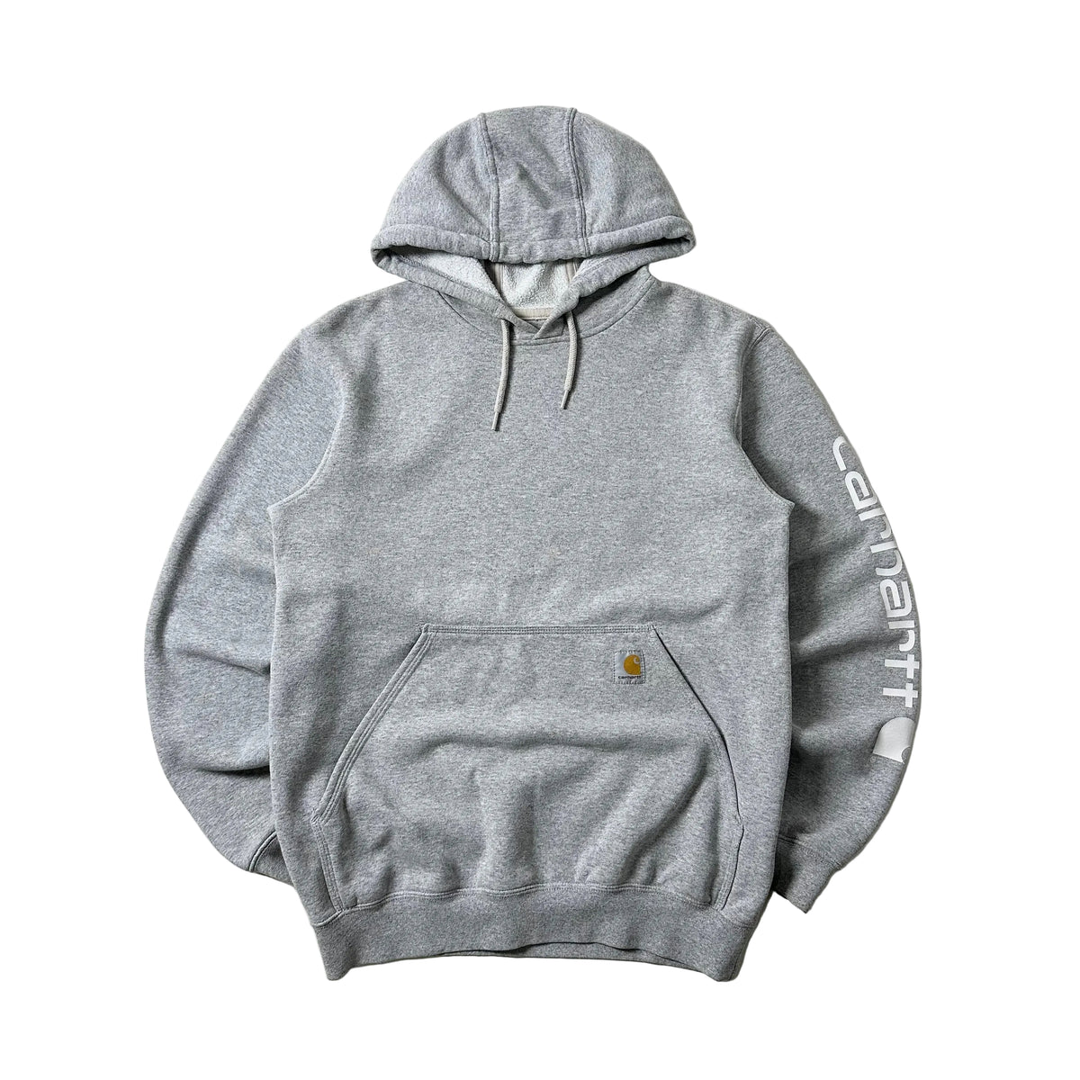 Carhartt Script Hoodie Jacket in Heather Gray (Size Small)
