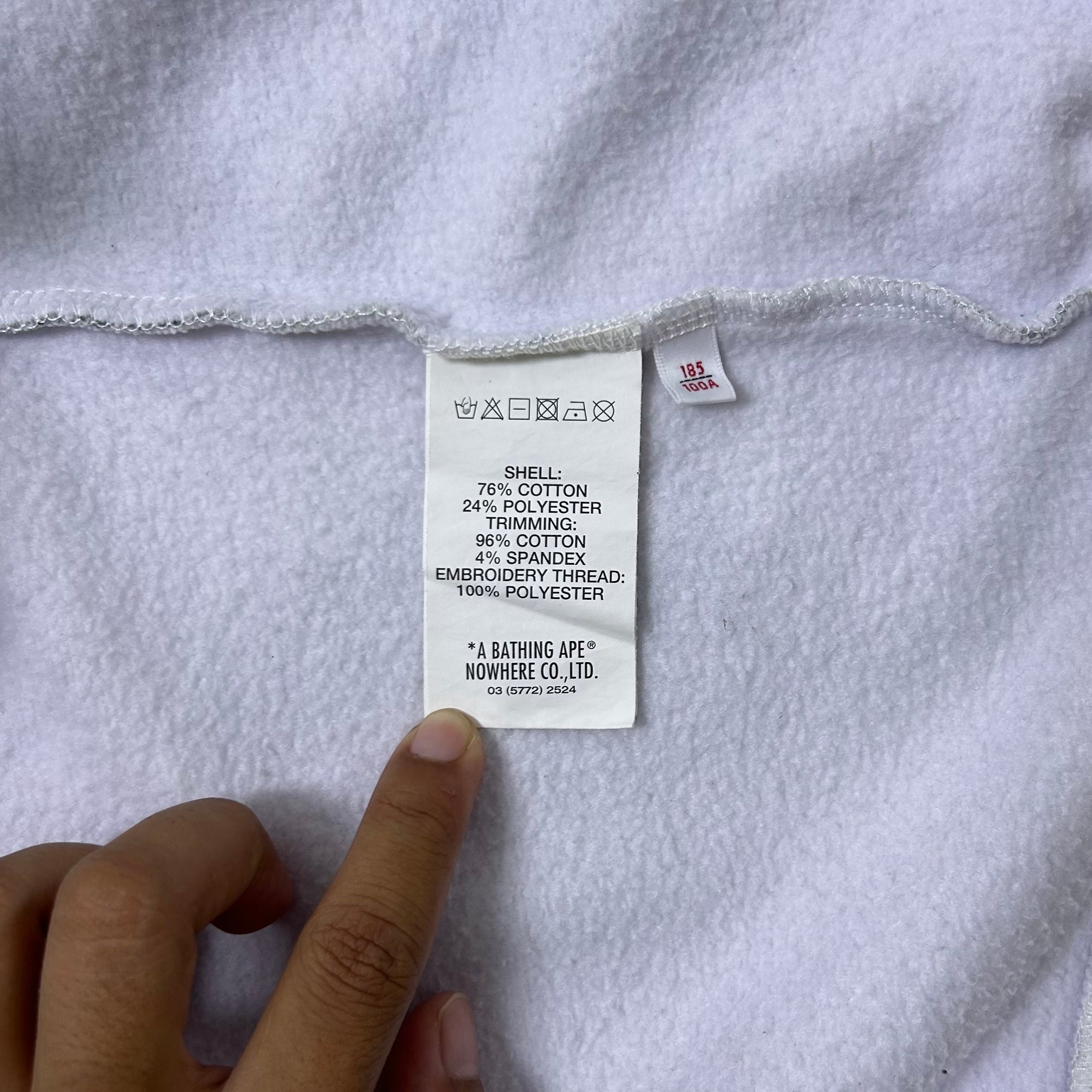 AAPE by A Bathing Ape Sweatshirt in a White and Gray Camouflage color way (Size XL)