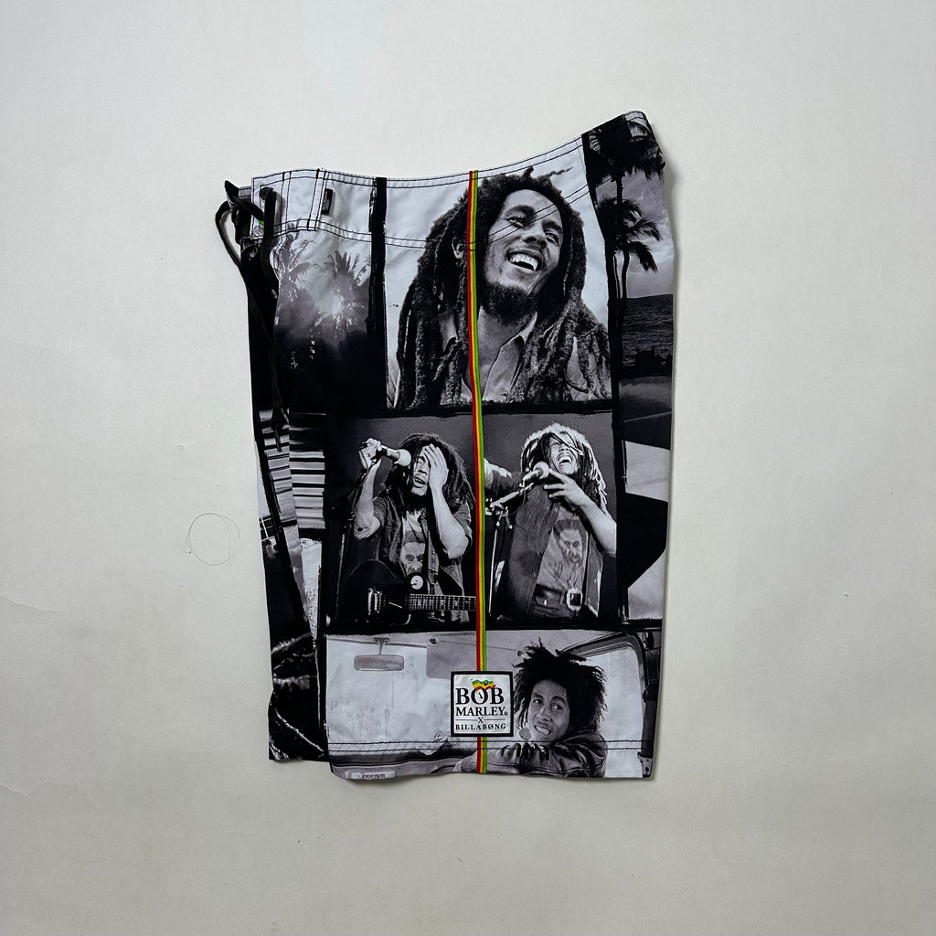 Billabong x BOB MARLEY Board Shorts All Over Print Size 32