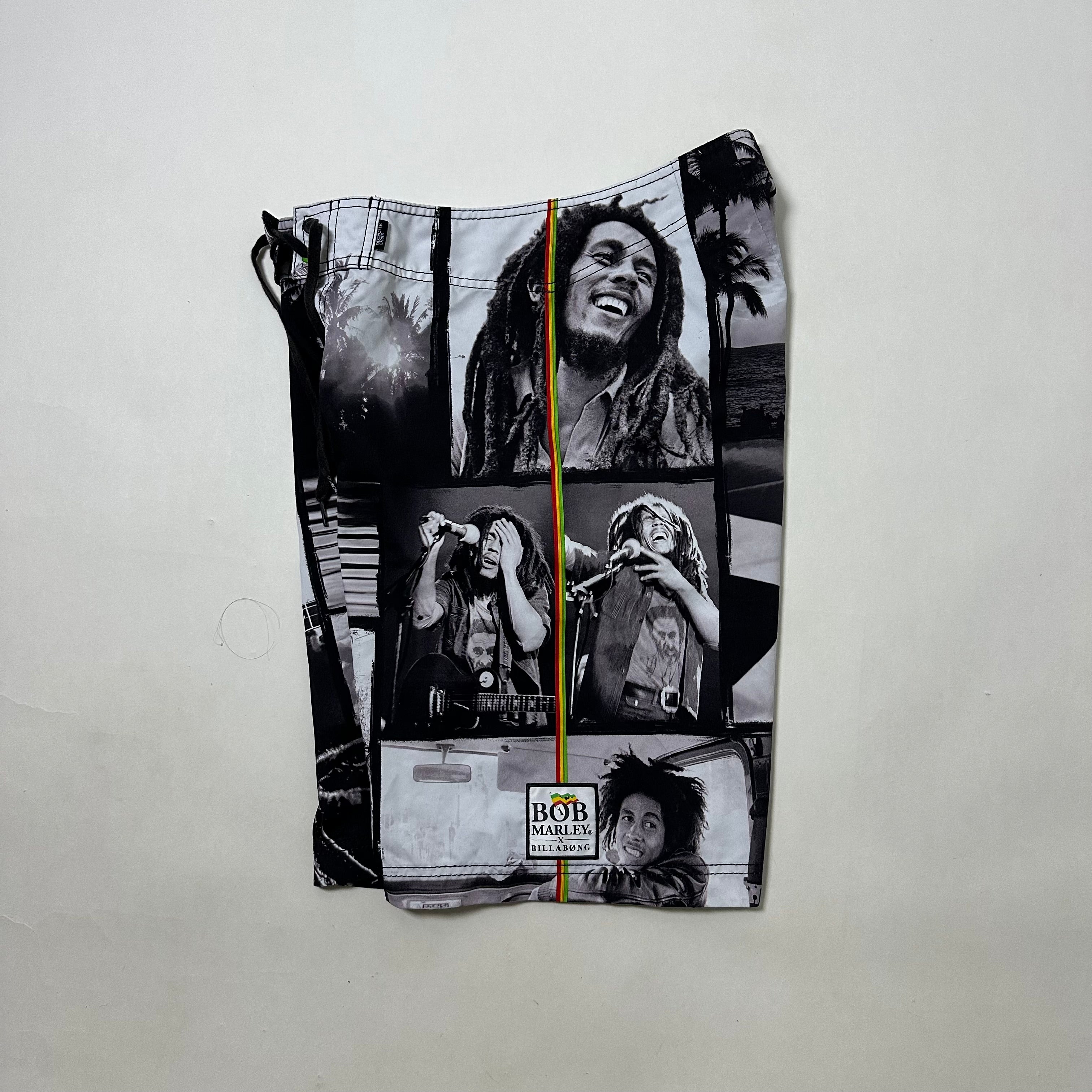 Billabong x BOB MARLEY Board Shorts All Over Print Size 32