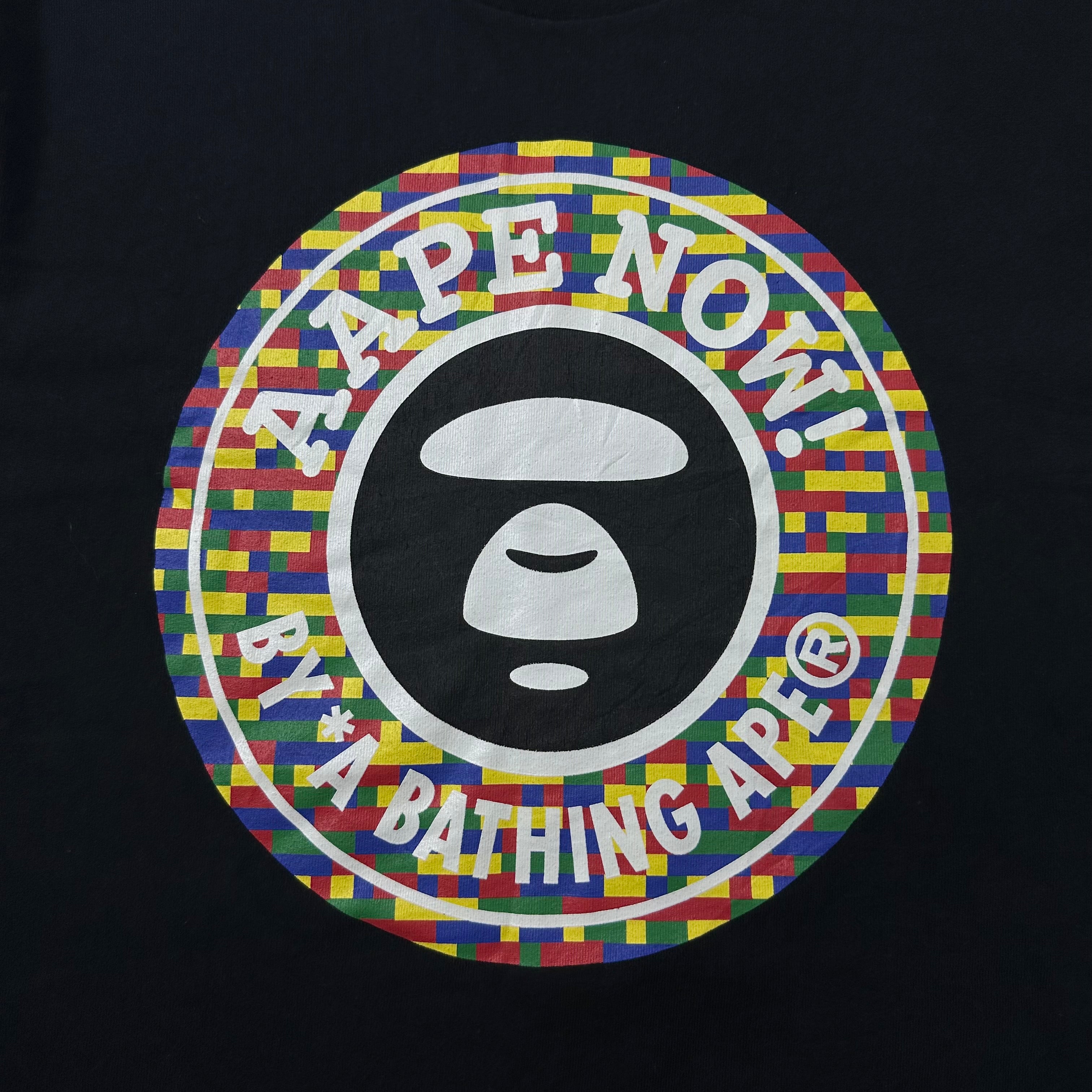 AAPE BY A BATHING APE Graphic T-shirt Black Large