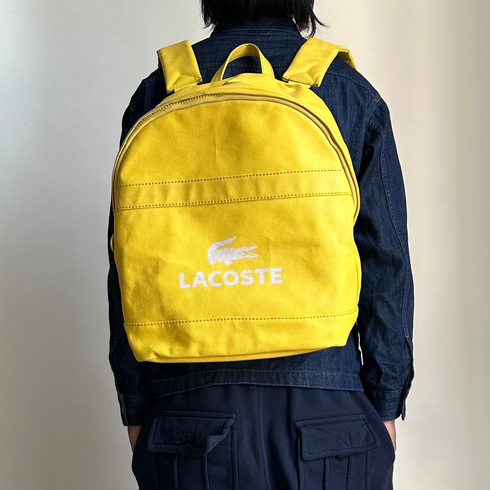 Lacoste Unisex Neocroc BackPack in Yellow