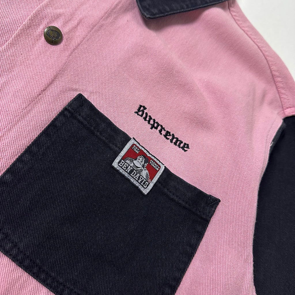 Ben Davis x Supreme Chore Coat Jacket in Black Pink (Size Medium)