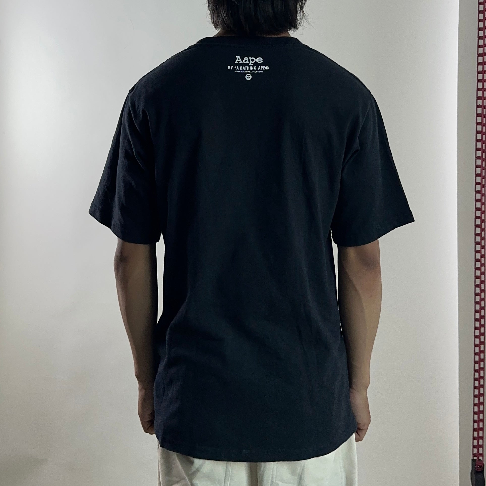 AAPE BY A BATHING APE Graphic T-shirt Black Large