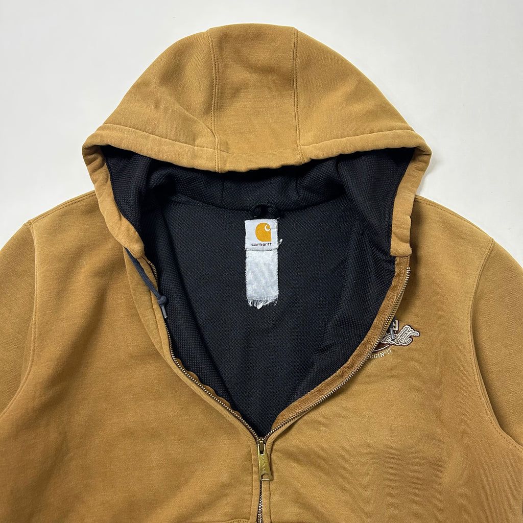 Carhartt Full Zip Hoodie Jacket Brown Size Large