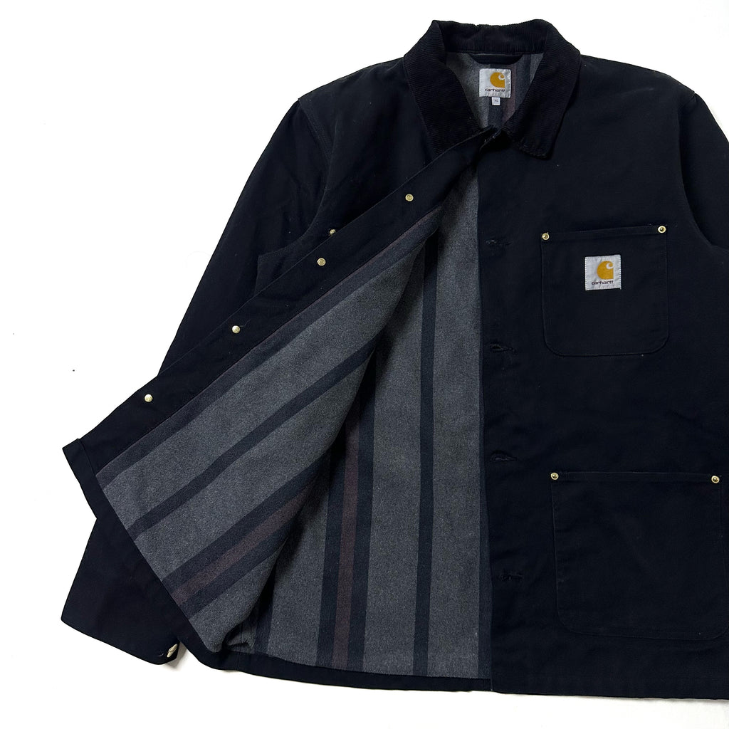 Carhartt Chore Coat Blanket Lined Jacket Black XL