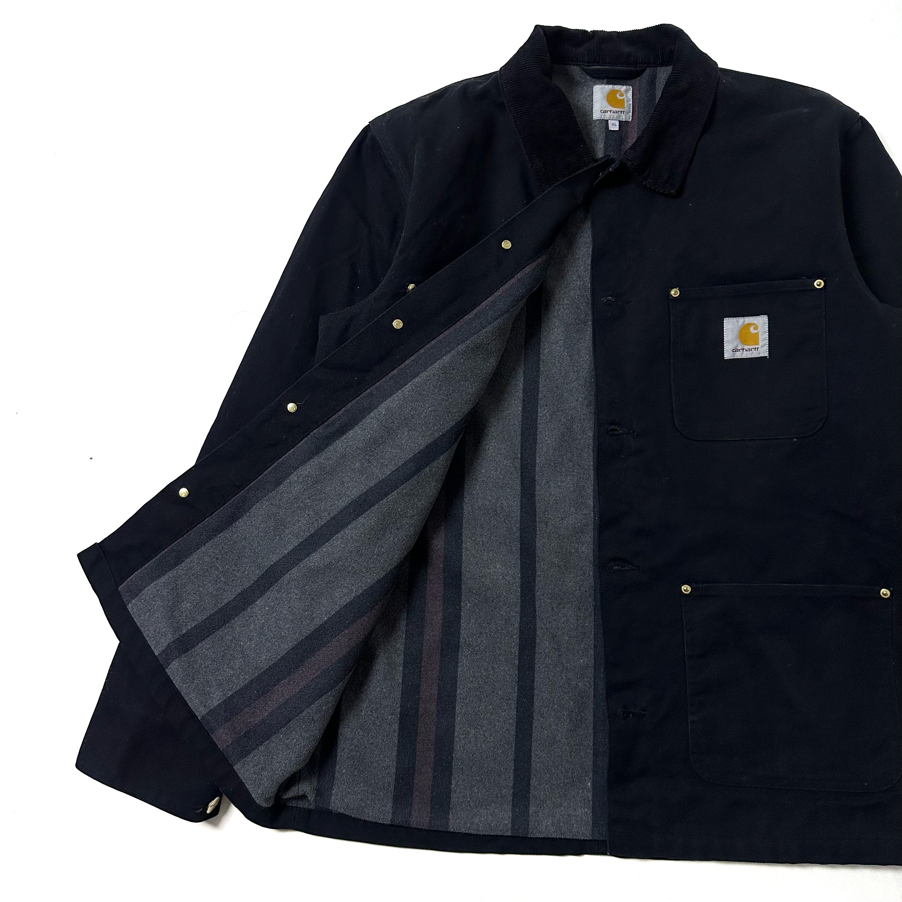Carhartt Chore Coat Blanket Lined Jacket Black XL