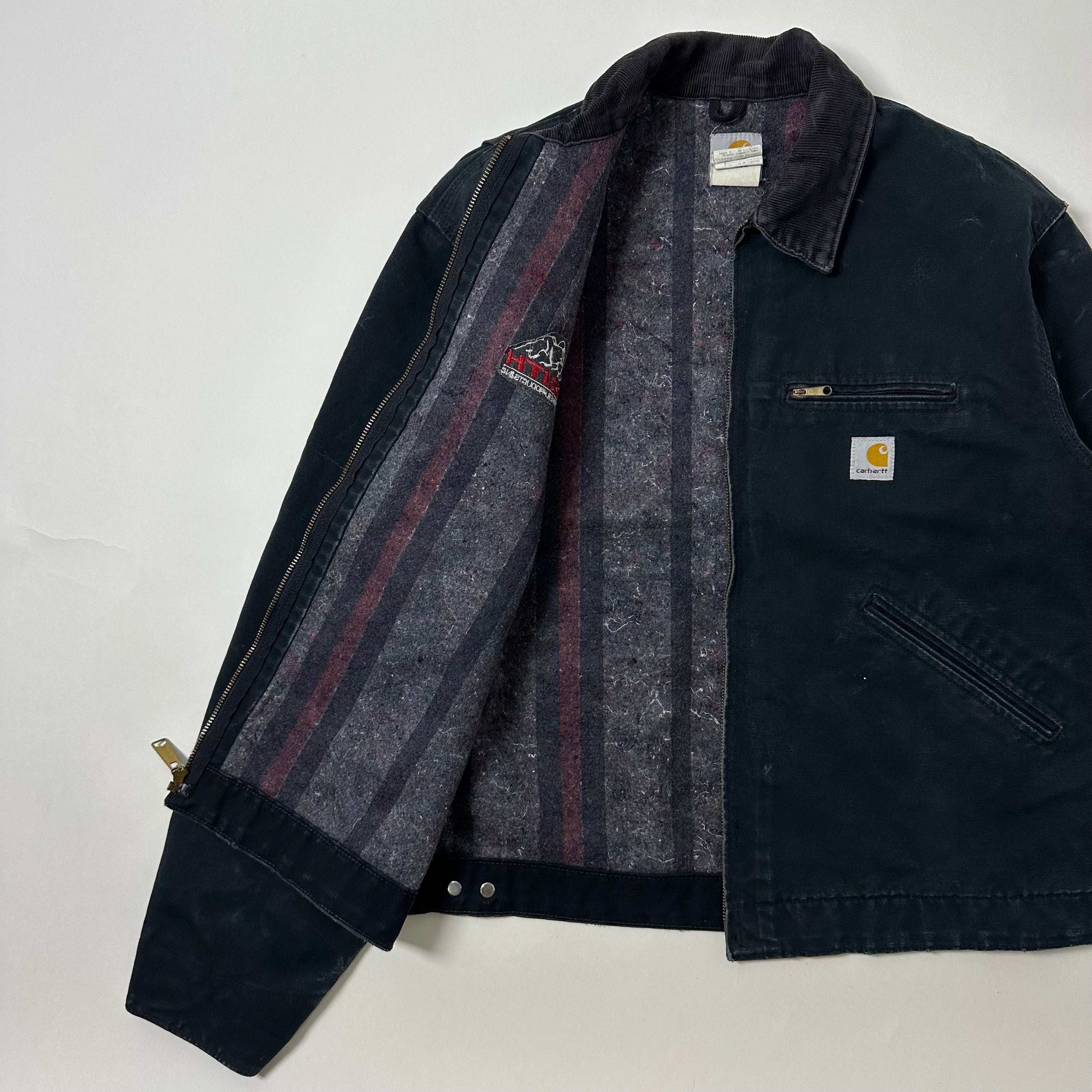 Vintage 2006 Carhartt J01 Detroit Jacket in Black (Size Medium) Boxy Fit