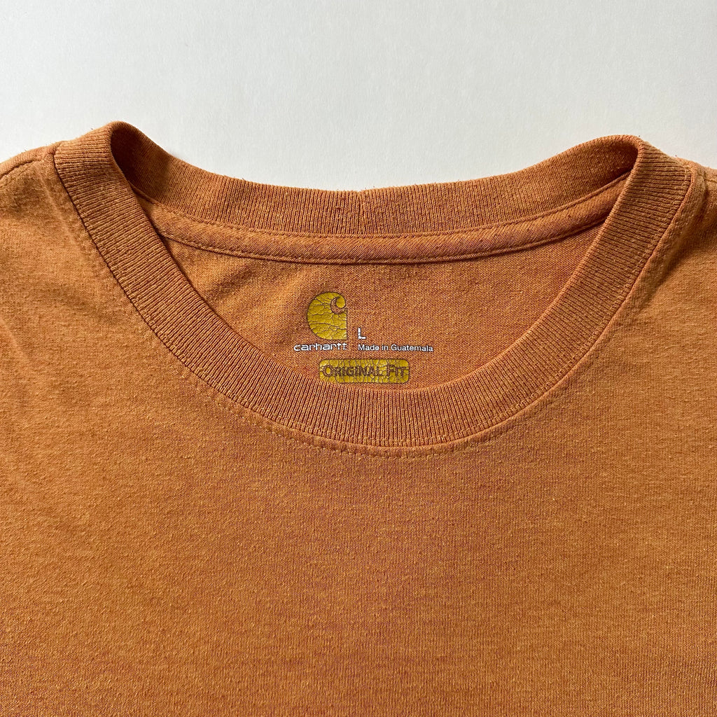 Carhartt K87 Original Fit Pocket T-Shirt in Heather Orange (Size Large)