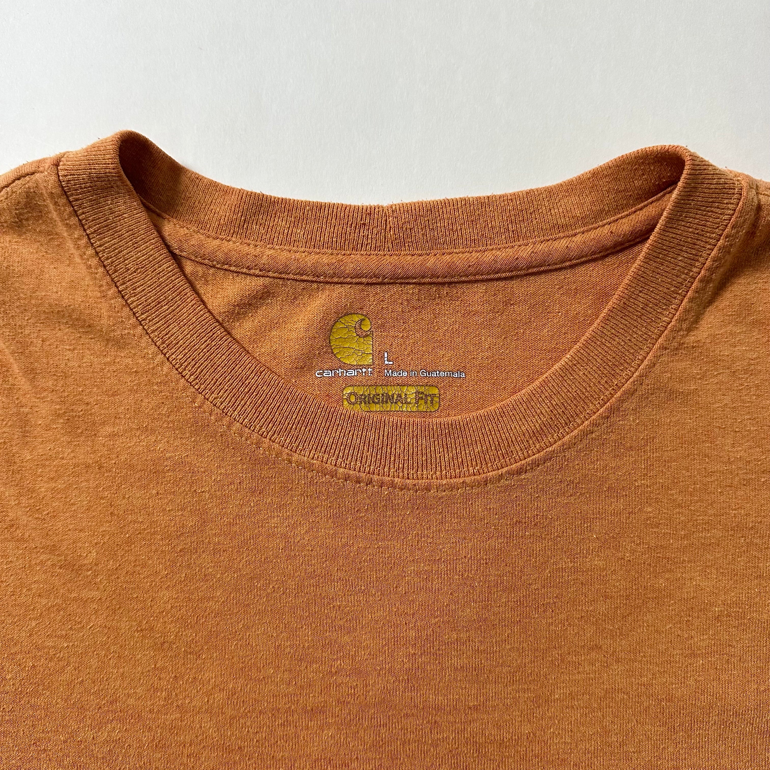 Carhartt K87 Original Fit Pocket T-Shirt in Heather Orange (Size Large)