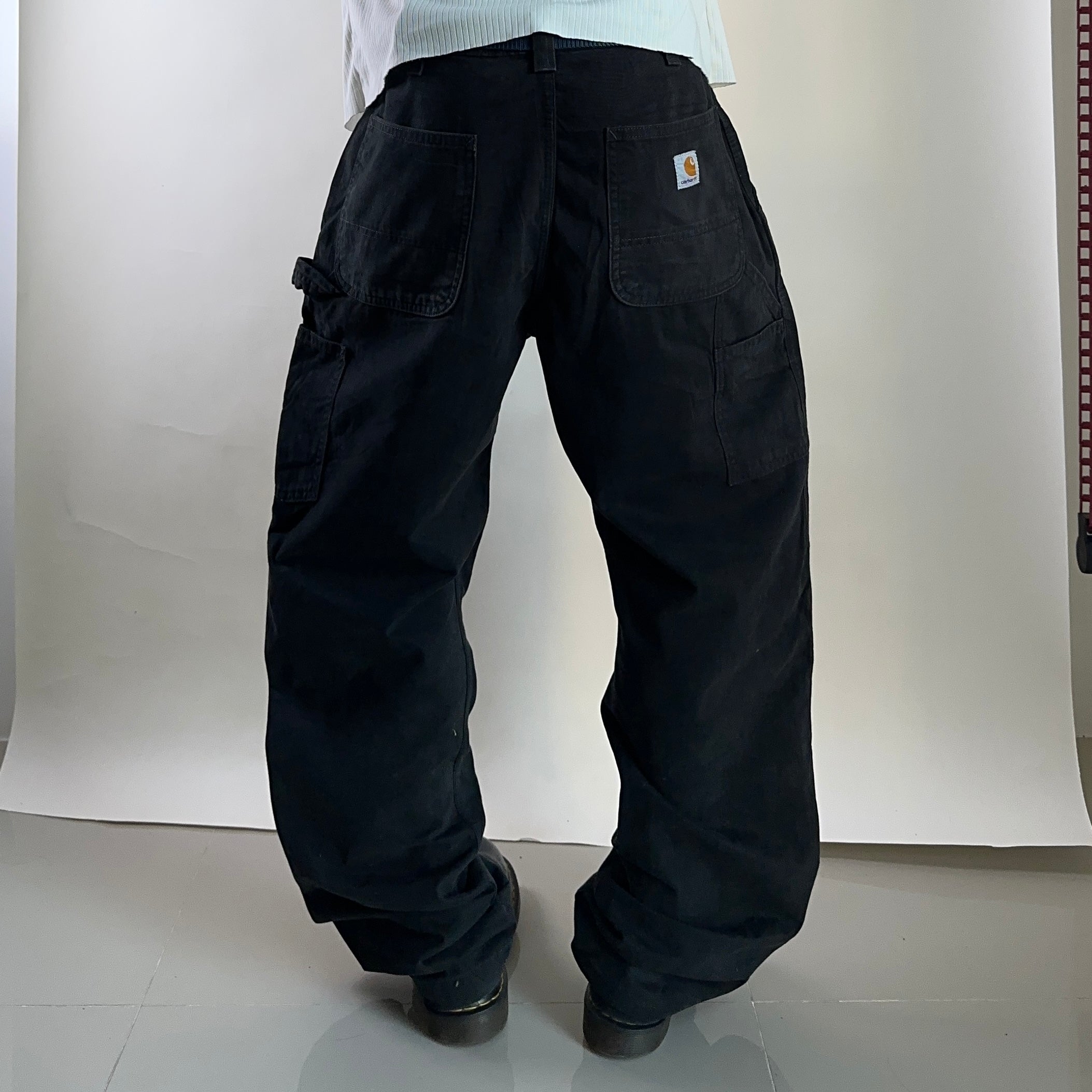 Carhartt Relaxed Fit Carpenter Pants Black Size 36