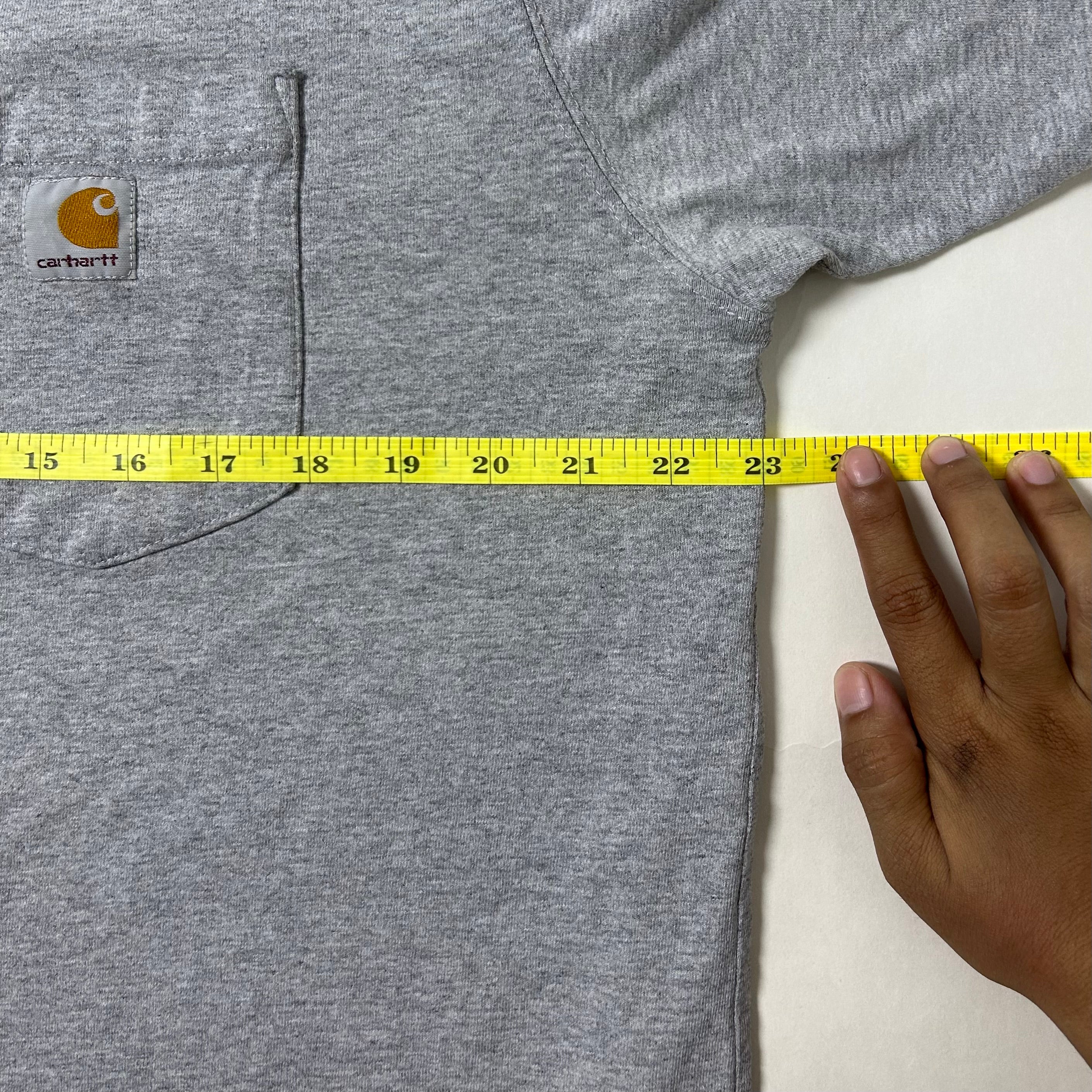 Carhartt K87 Pocket Tee in Heather Gray (Size Large)