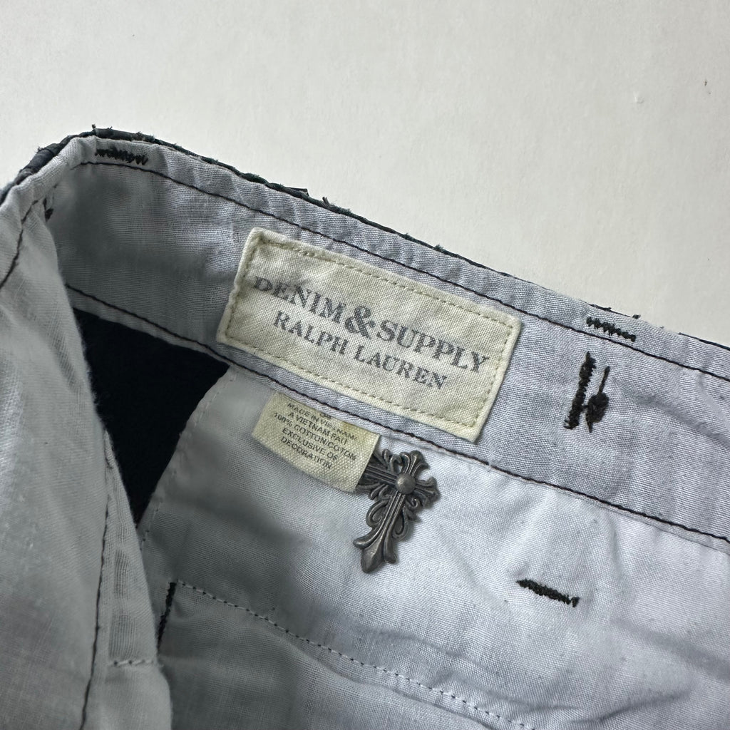 Ralph Lauren Denim & Supply Cargo Shorts in Black (Size 34-36)