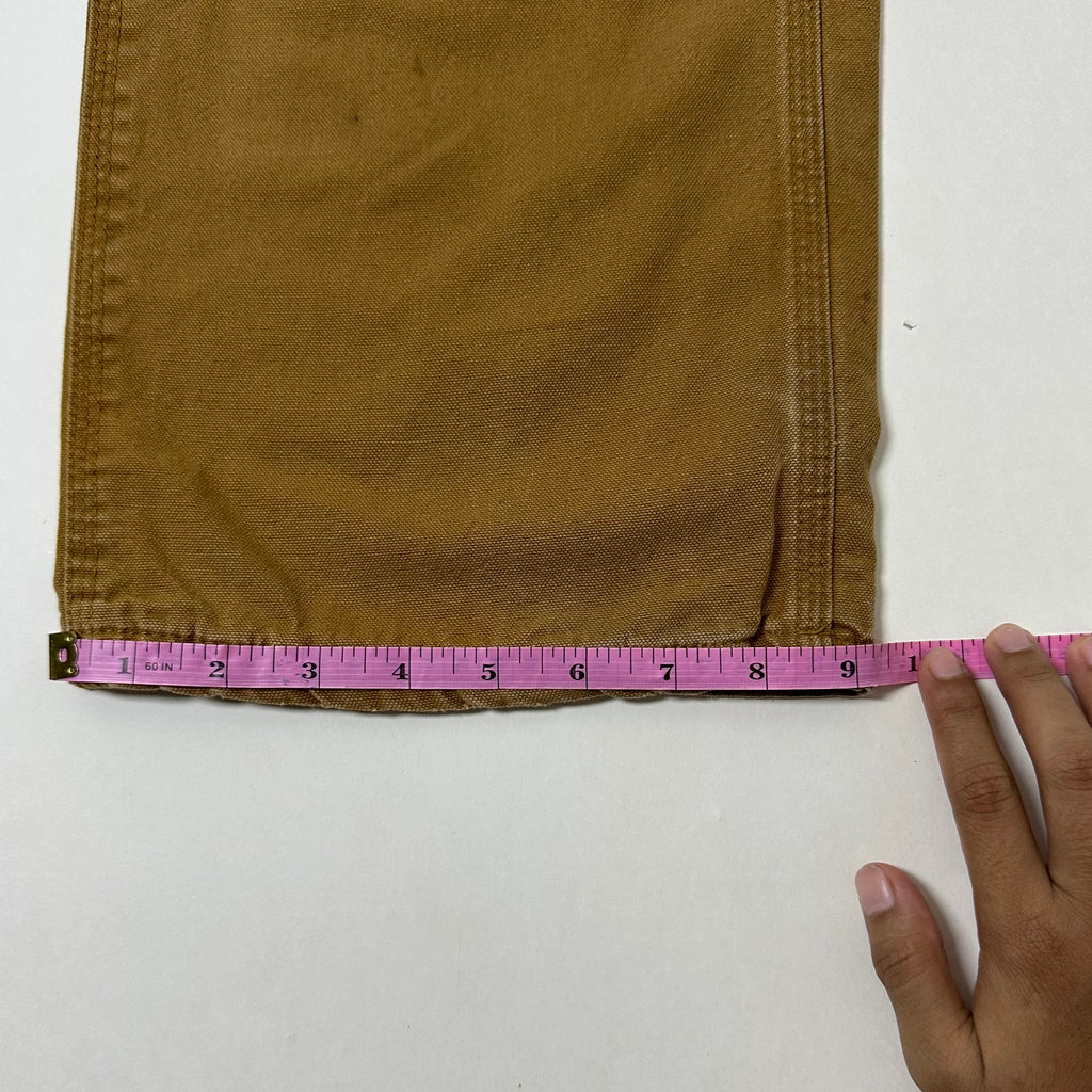 Carhartt Carpenter Pants Flannel-lined in Duck Brown (Size 28-29)