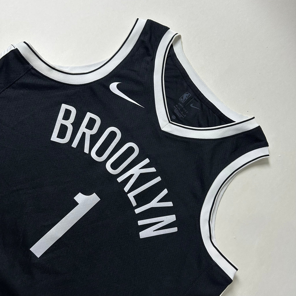 Nike “Mikal Bridges” Brooklyn Nets Jersey in Black (Size Large)