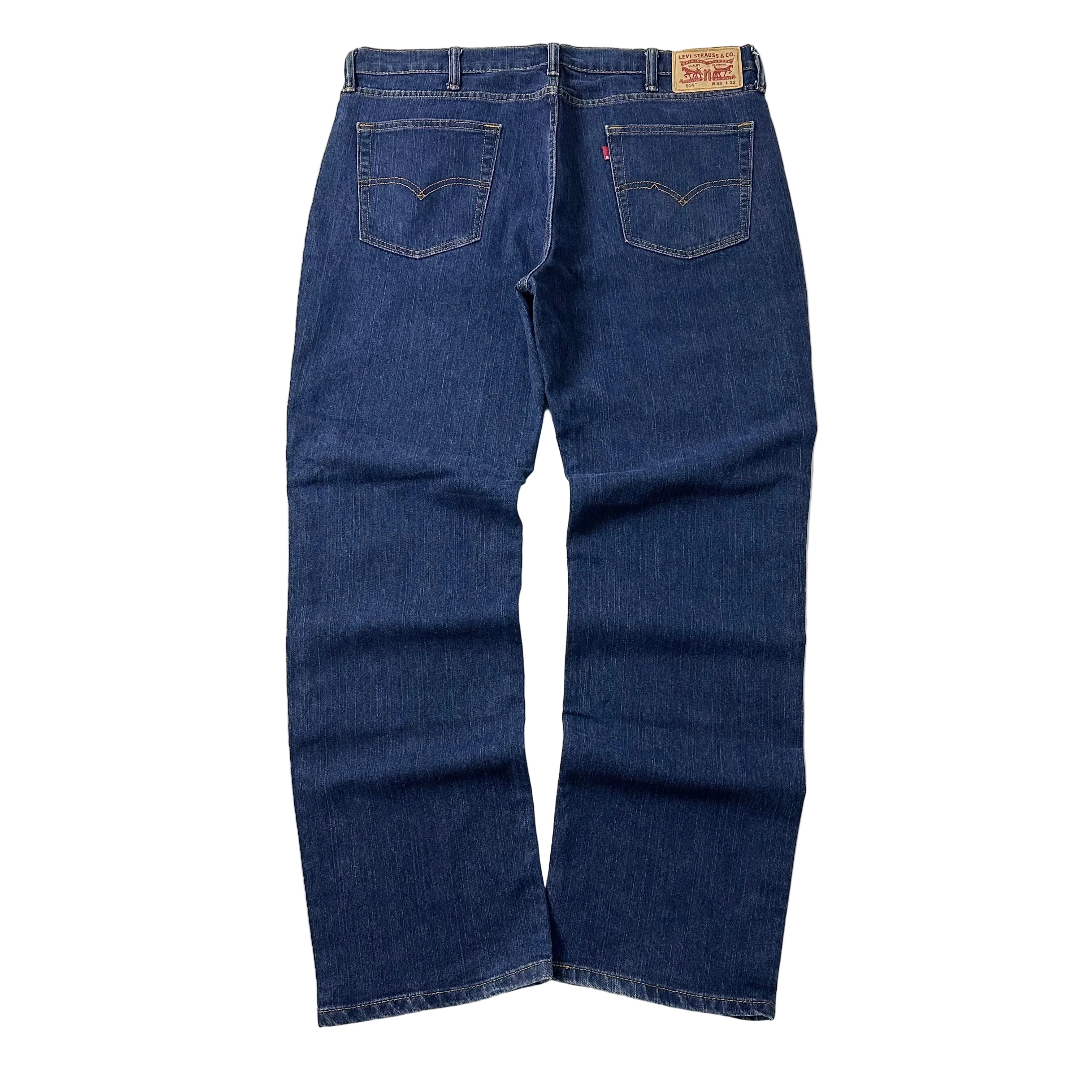 Levi’s 514 Straight Fit Jeans in Dark Rinse - Dark Blue (Size 38)