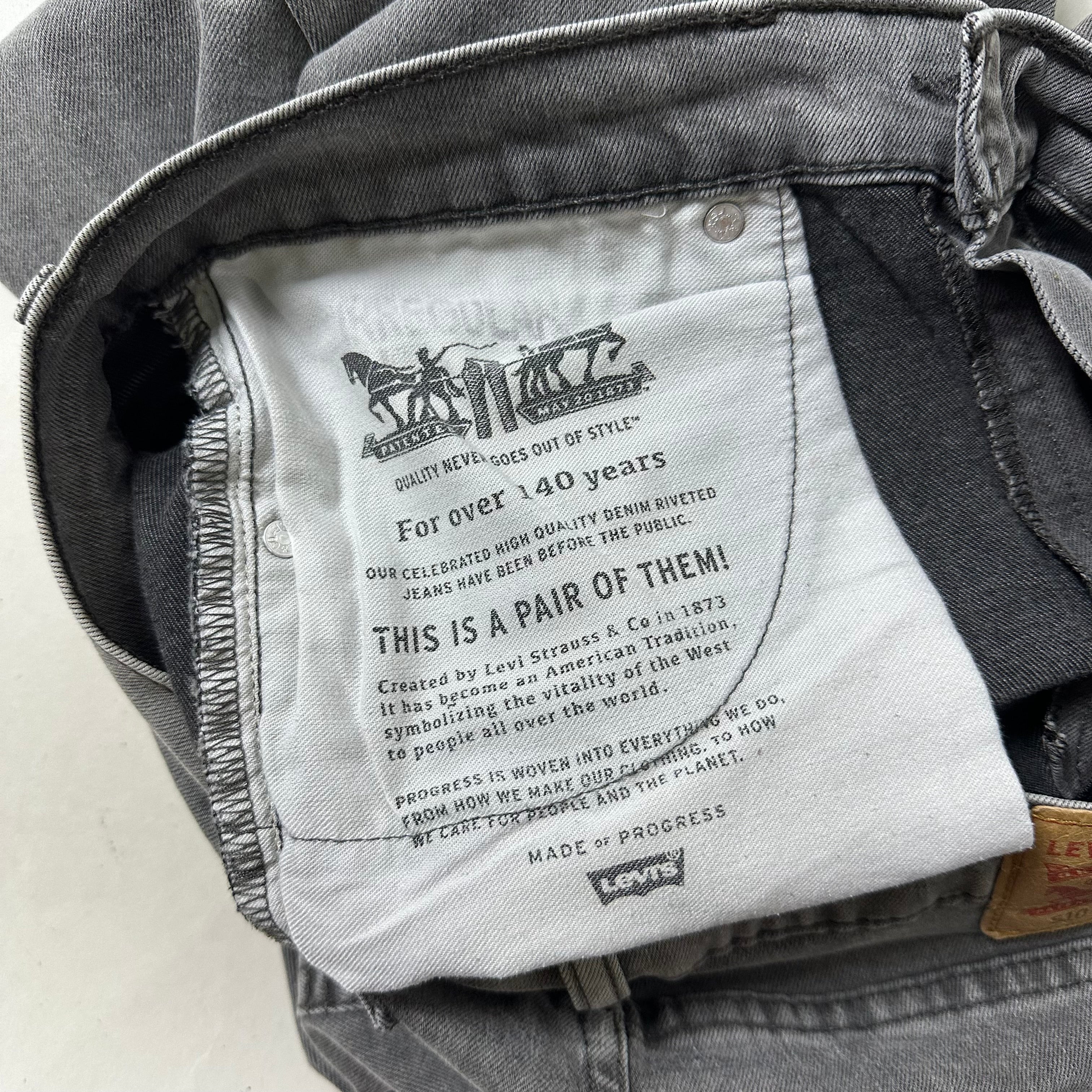 Levi’s 510 Skinny Fit Jeans in Gray Wash (Size 33)