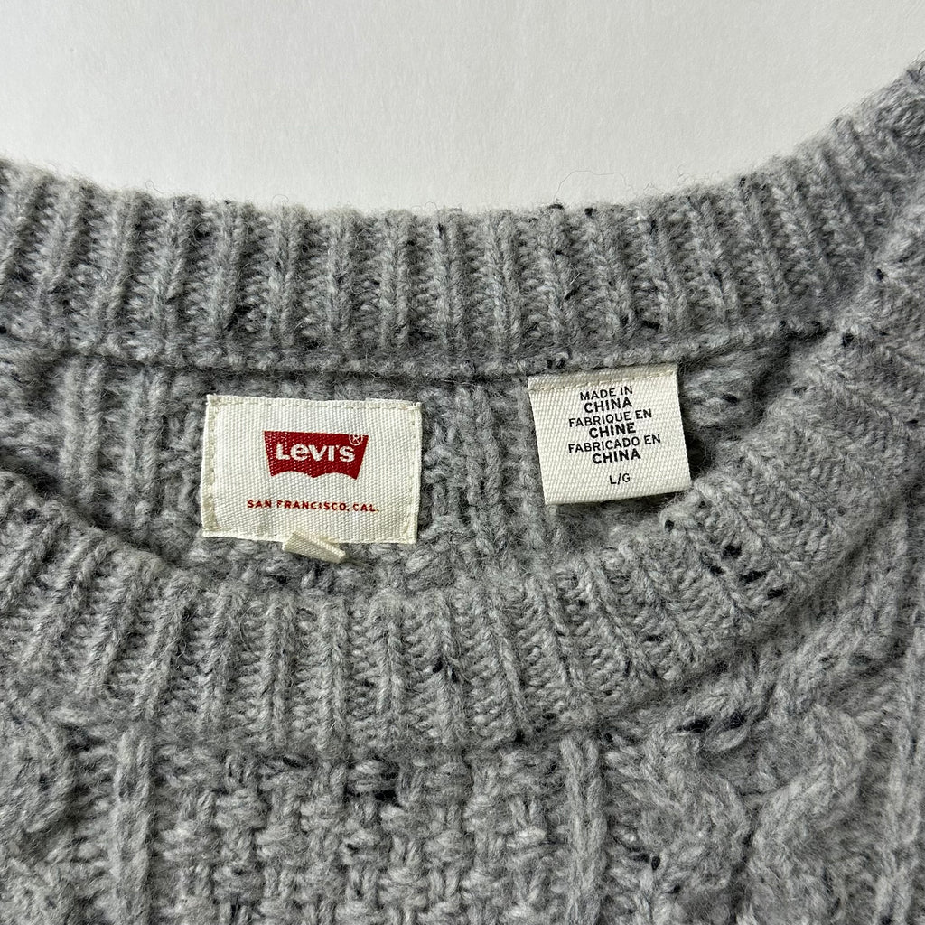Levi’s Wool-blend Knitted Sweater in Gray (Size Large)