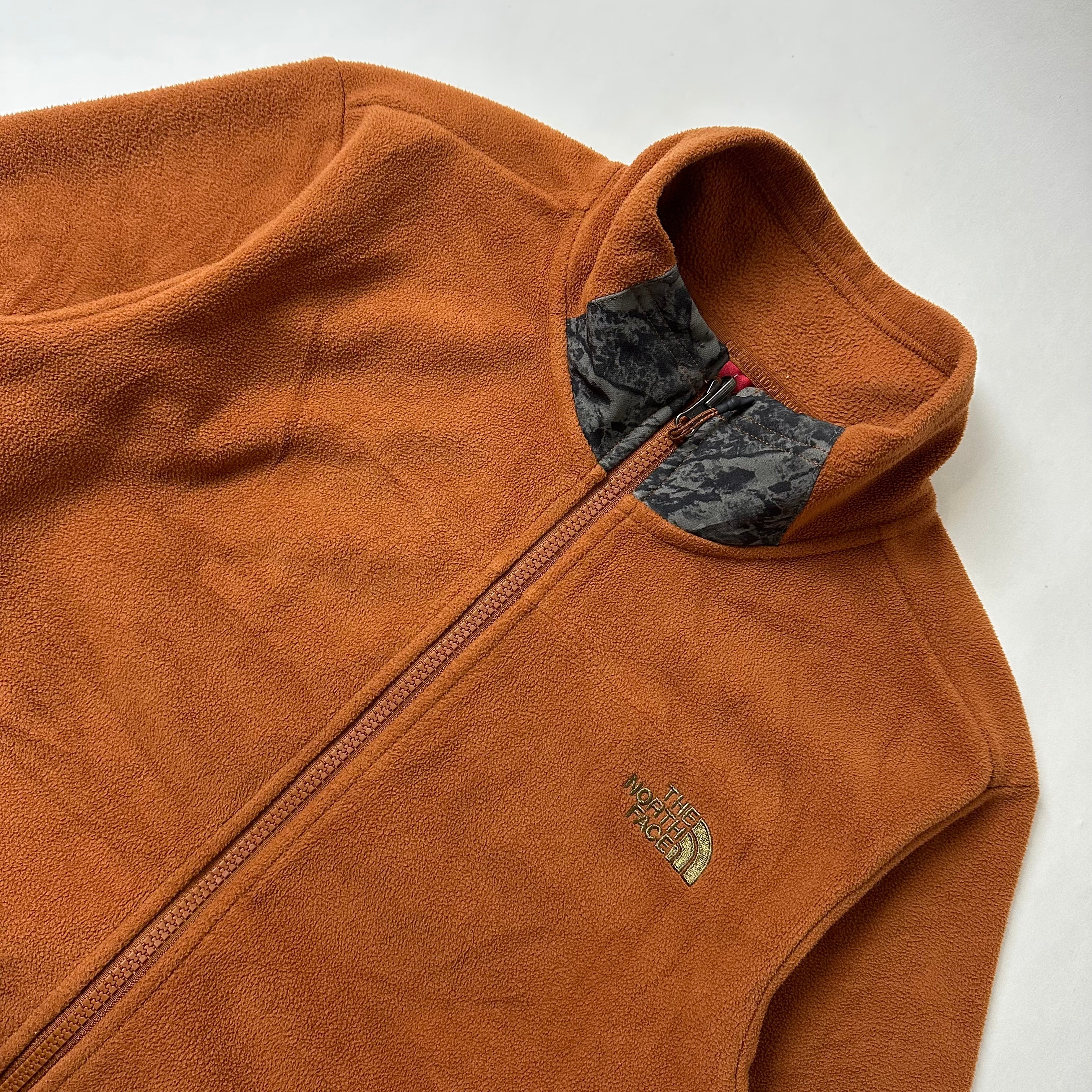 The North Face Full-zip Fleece Jacket in Burnt Orange (Size Medium)