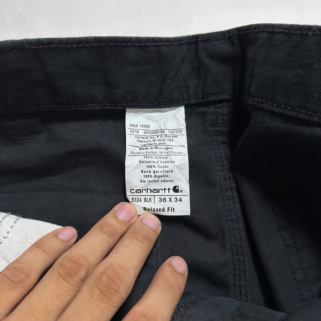 Carhartt Relaxed Fit Carpenter Pants Black Size 36