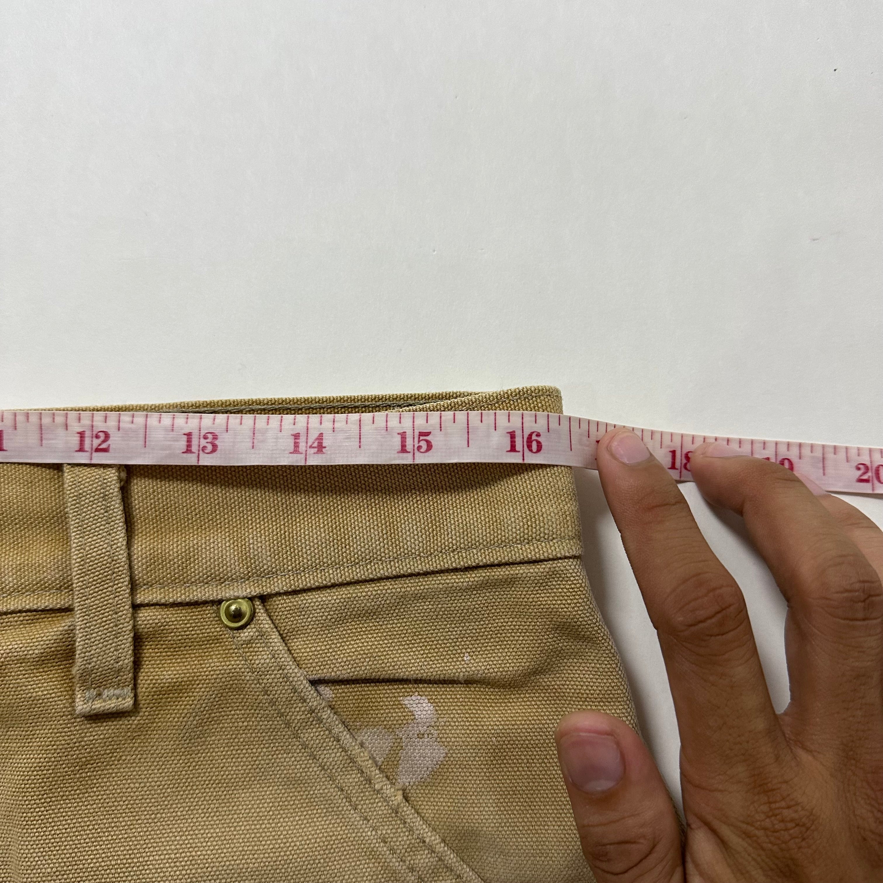 Vintage Carhartt Double-Knee Big Patch Carpenter Pants Faded Brown Size 32-33