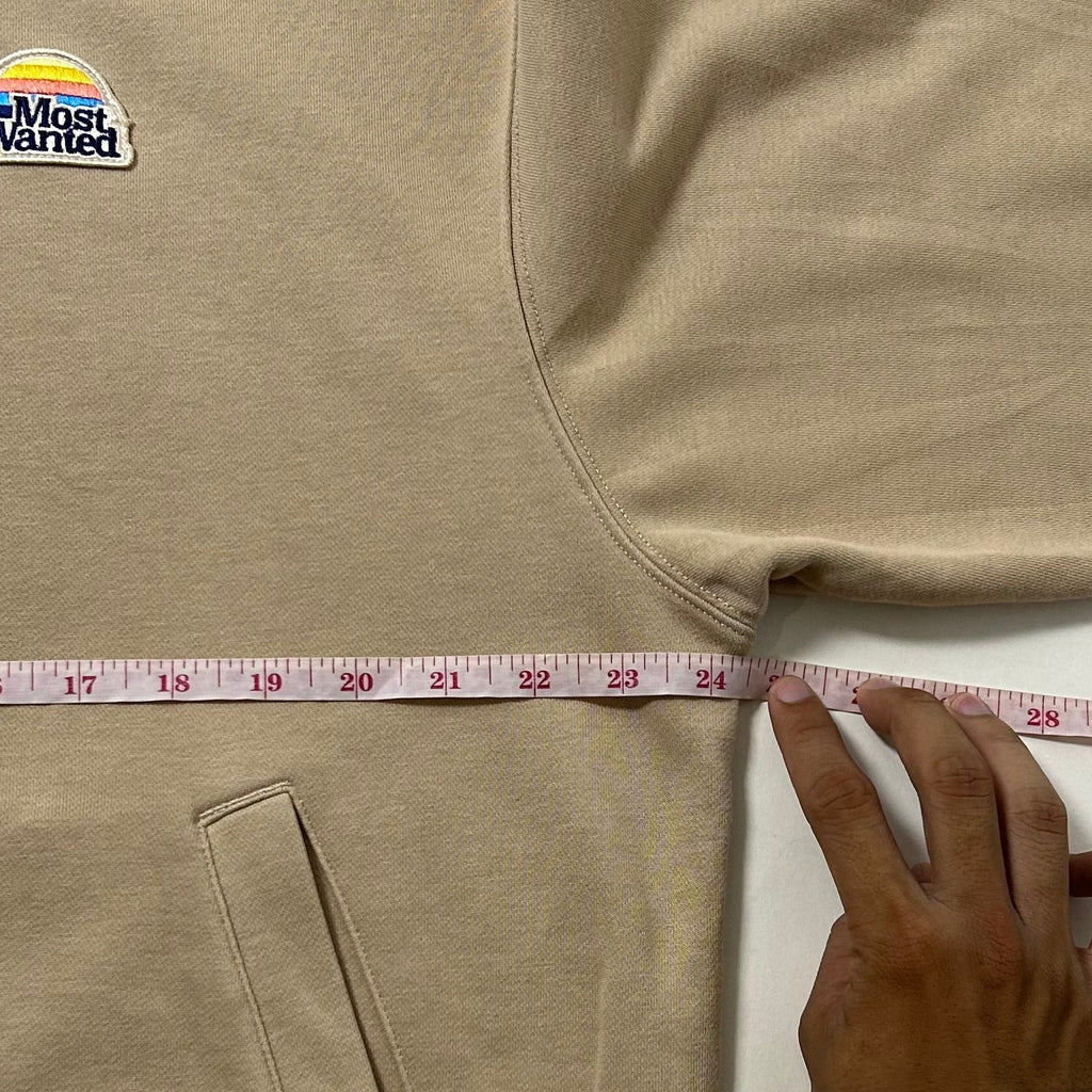 Most Wanted Hoodie Jacket Beige (Size Large) - SOLD