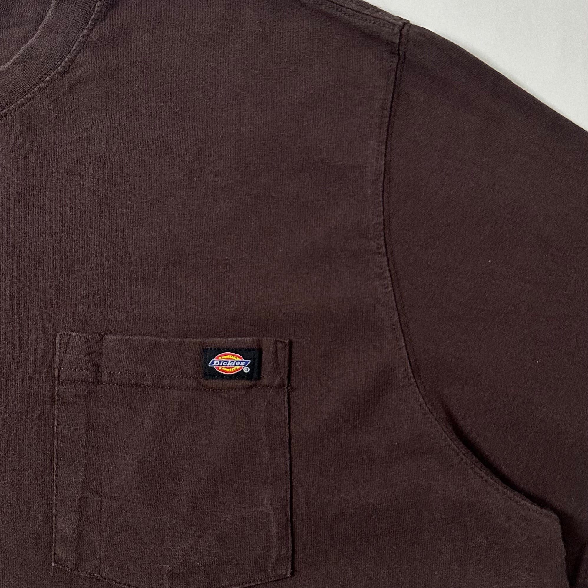 Dickies Pocket T-shirt in Choco Brown (Size 3XL)