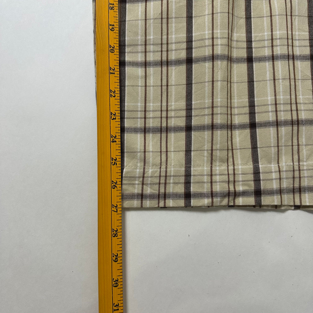 Y2k Vibes Gold Label Plaid Twill Shorts (Size 40)
