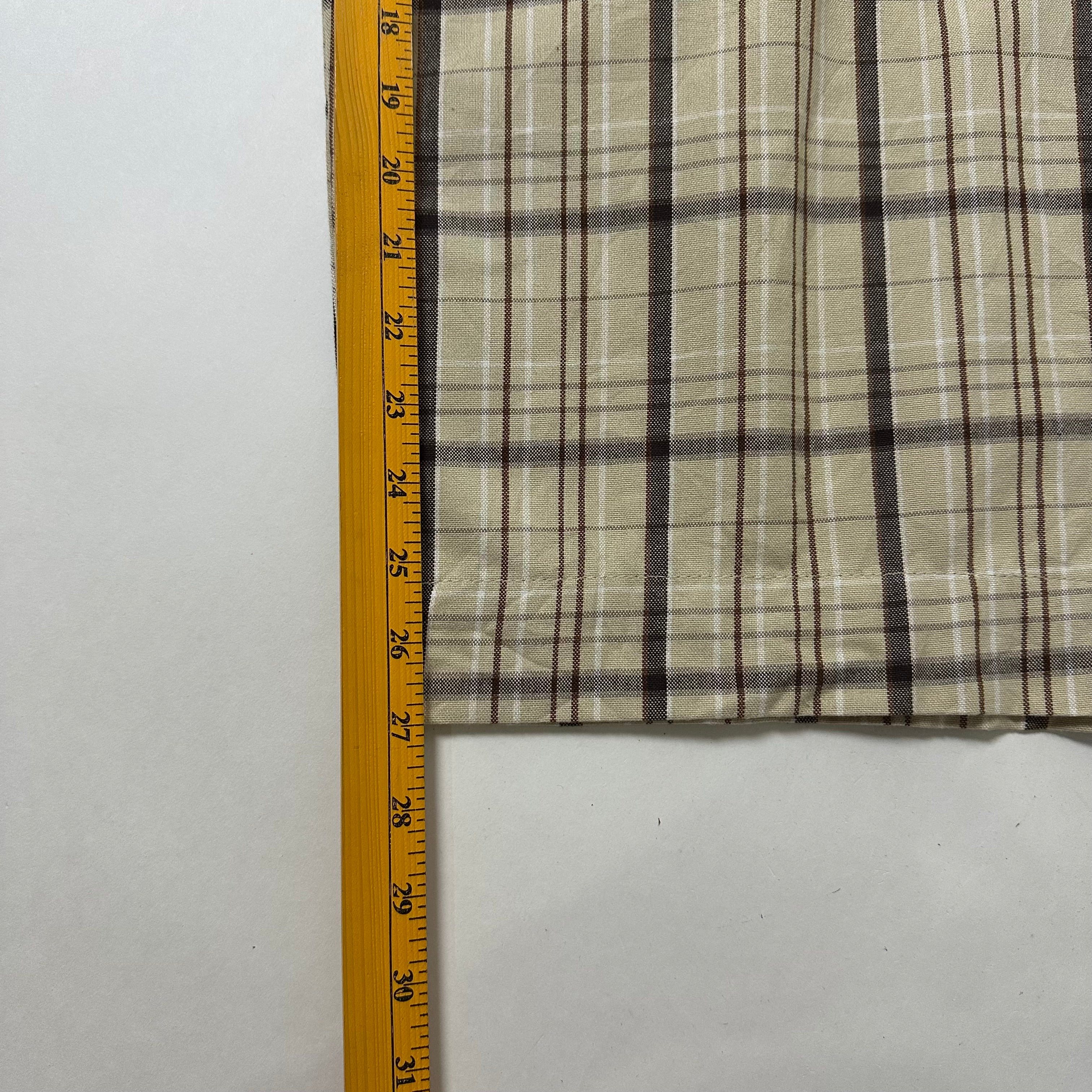 Y2k Vibes Gold Label Plaid Twill Shorts (Size 40)