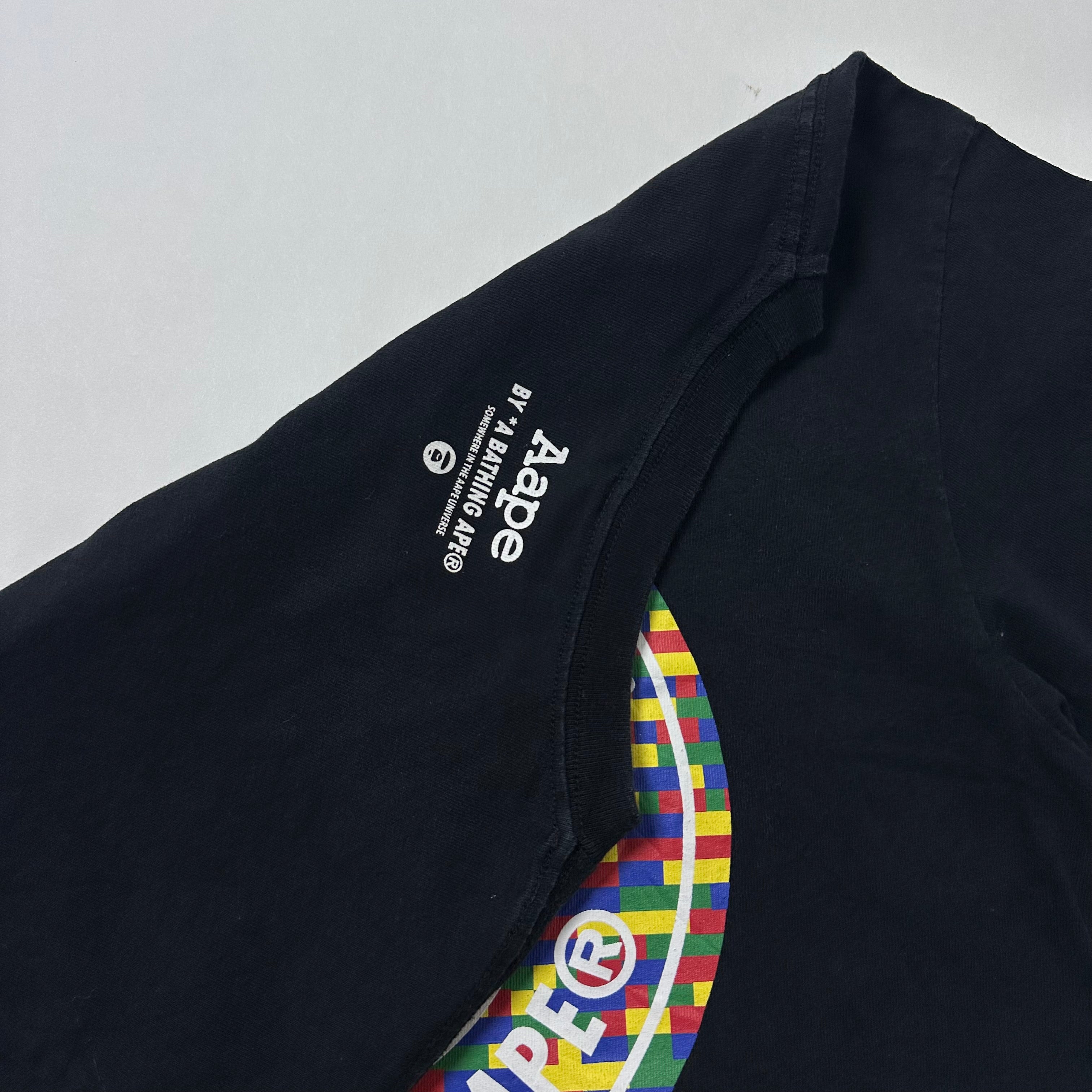 AAPE BY A BATHING APE Graphic T-shirt Black Large