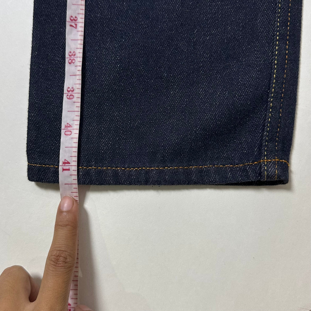 Evisu Big Daicock Striped Logo Denim Jeans with Gold “EVISU” Spell out Size 29
