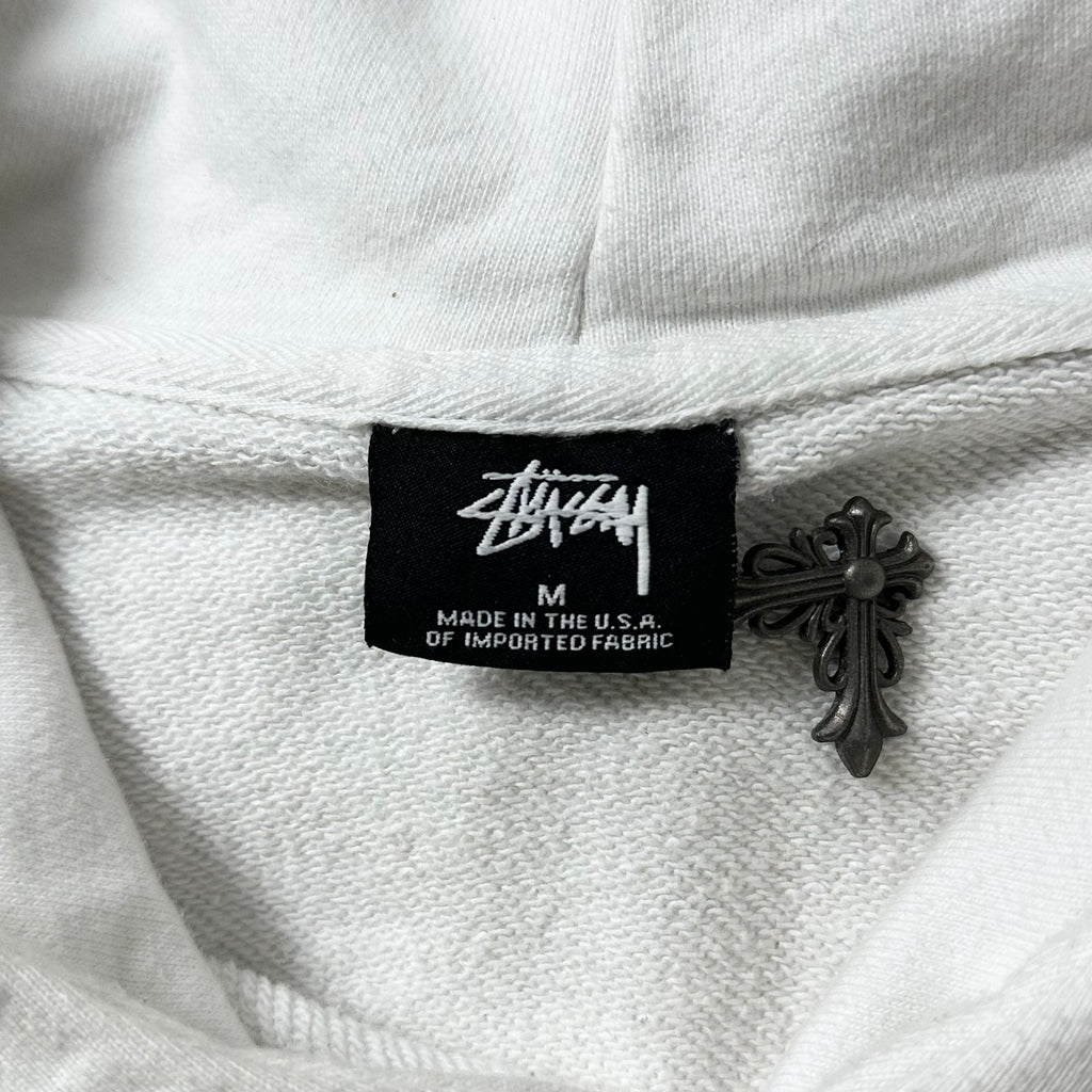 Stussy Been Trill 8 Ball Hoodie Jacket in White (Size Medium)