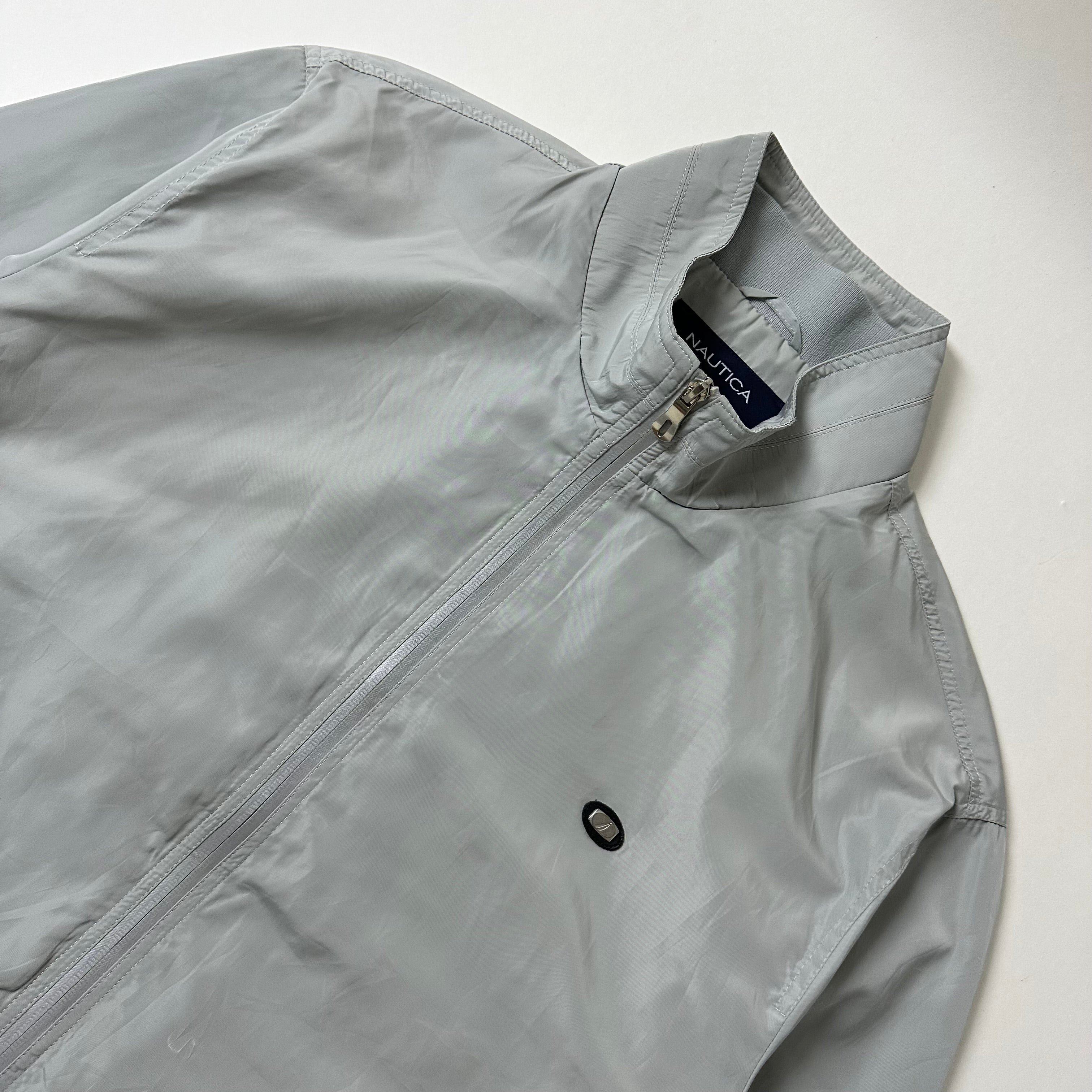 Nautica Full-zip Jacket Emblem Logo in Sage Hint Color (Size 3XL)