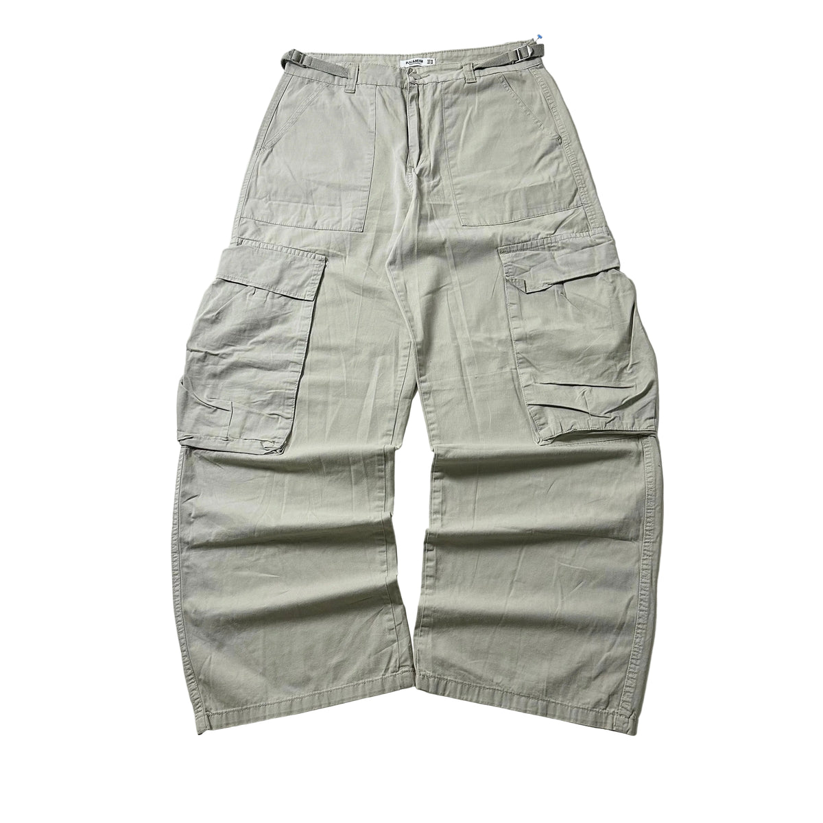 PULL&BEAR Baggy Cargo Pants in Beige (Size 30-32)