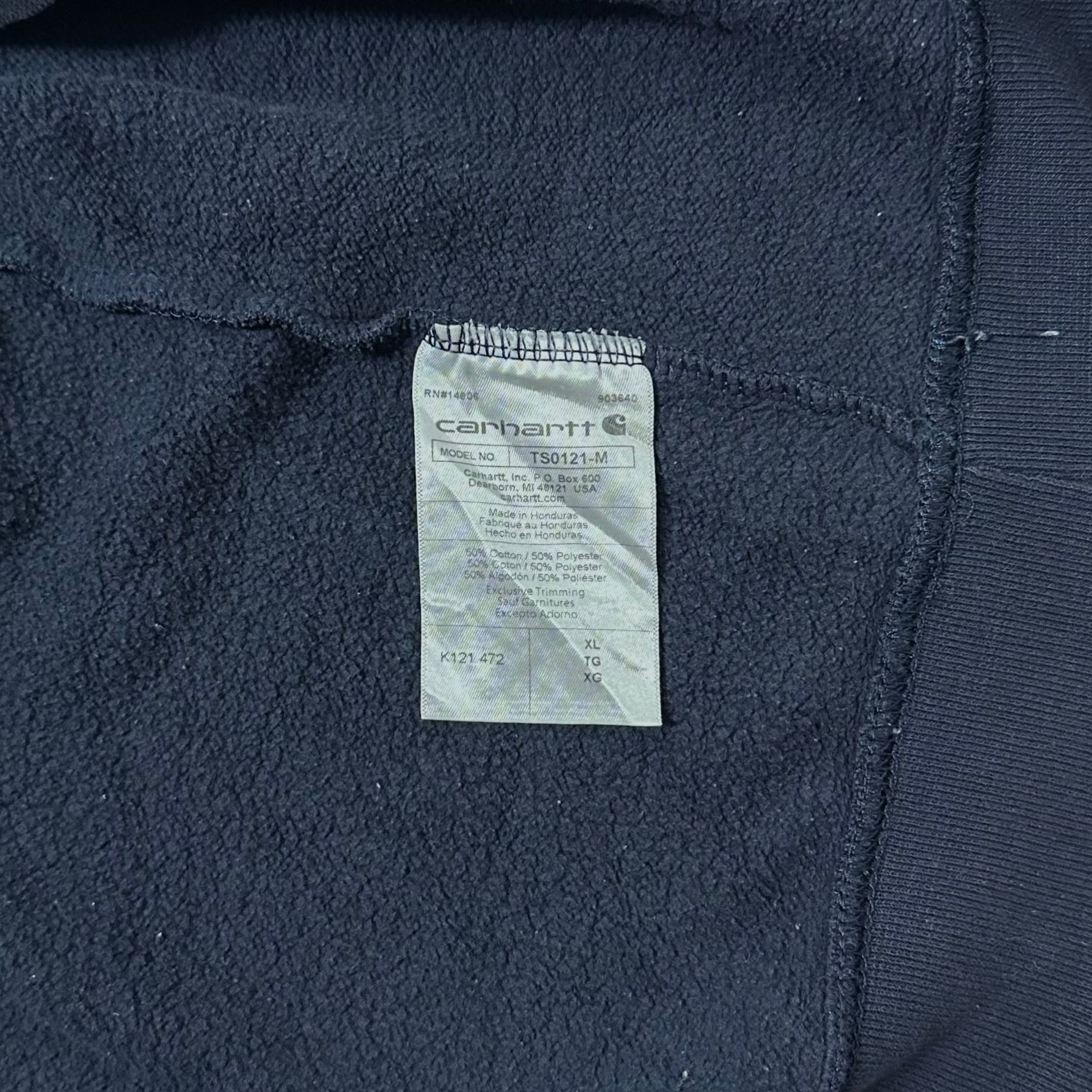 Carhartt Loose Fit Hoodie Jacket in Navy Blue (Size XL)