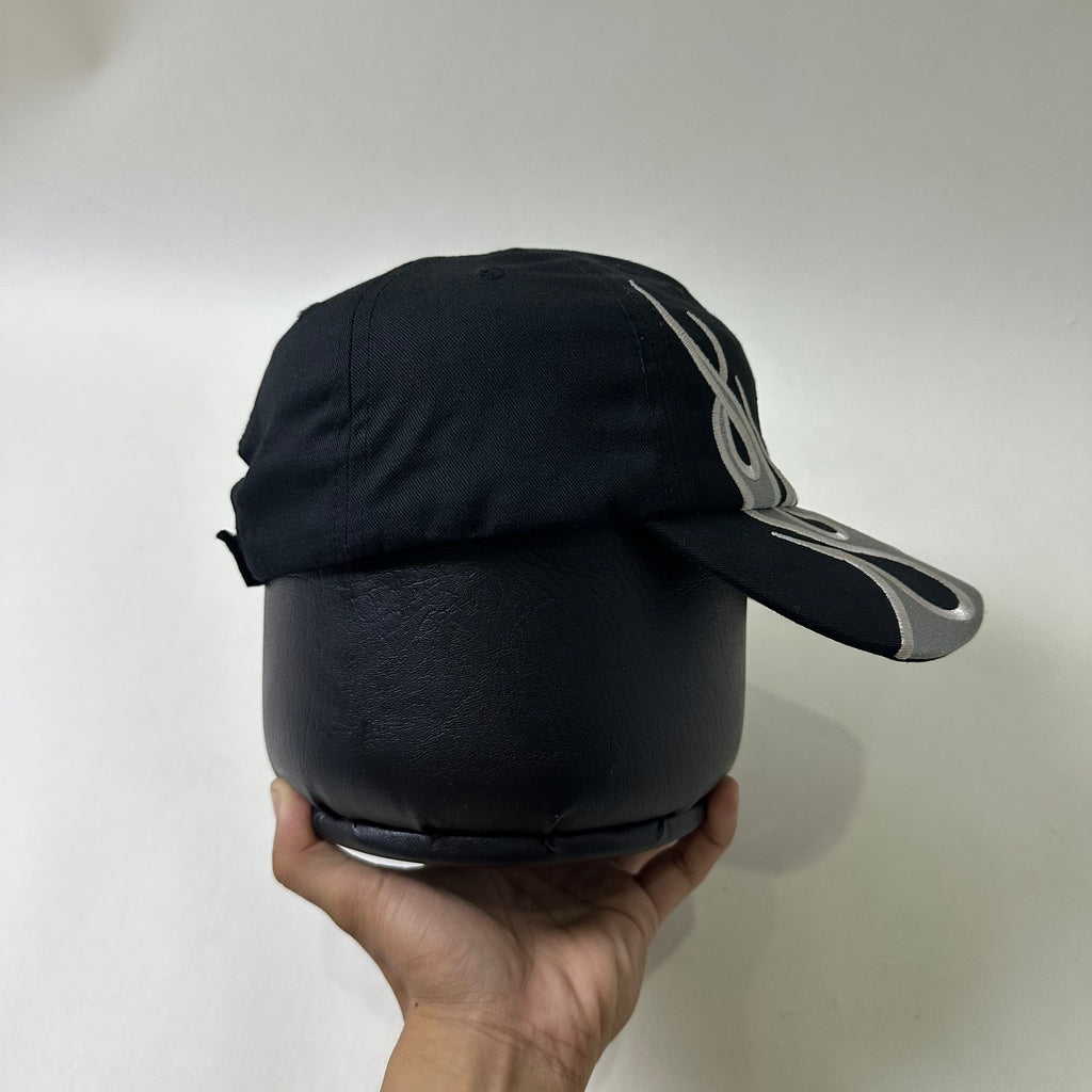 Yeezy Gap Embroidered Flame Cap in Black One Size (OFF Only)