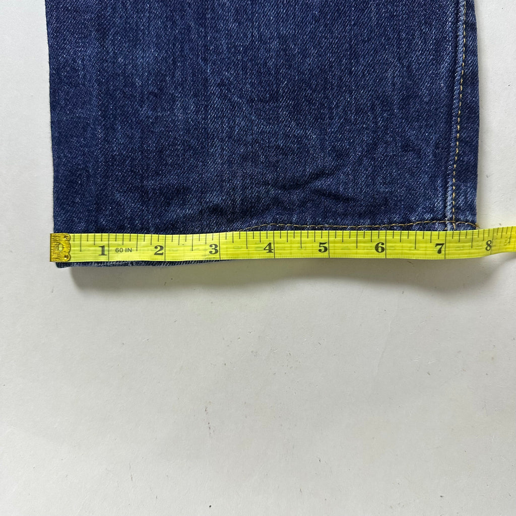 Levi’s 501 Original Fit Jeans Extended Patch Button Fly in Rinse Dark Wash (Size 32)