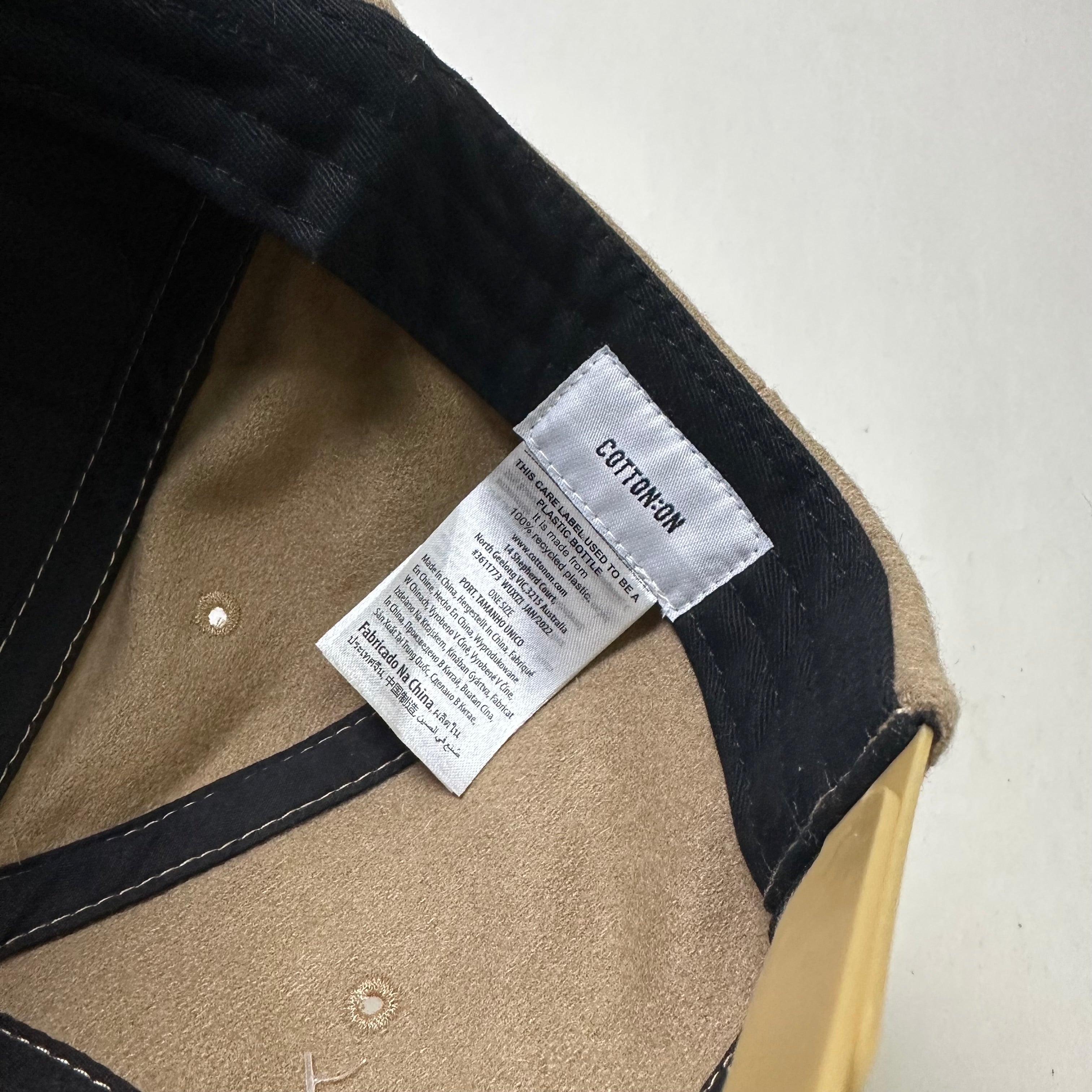 COTTON:ON “S” Logo Patch Soft Wool-blend Snapback Baseball Cap in Light Brown (One Size)