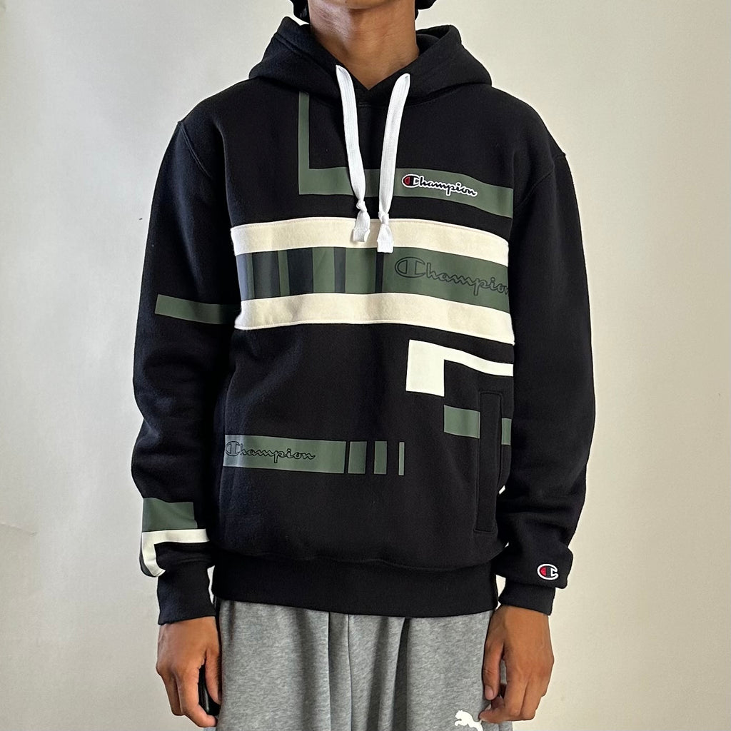 Champion Hoodie Jacket “Organic Cotton” in Black Size Small (Fits Medium) — SOLD