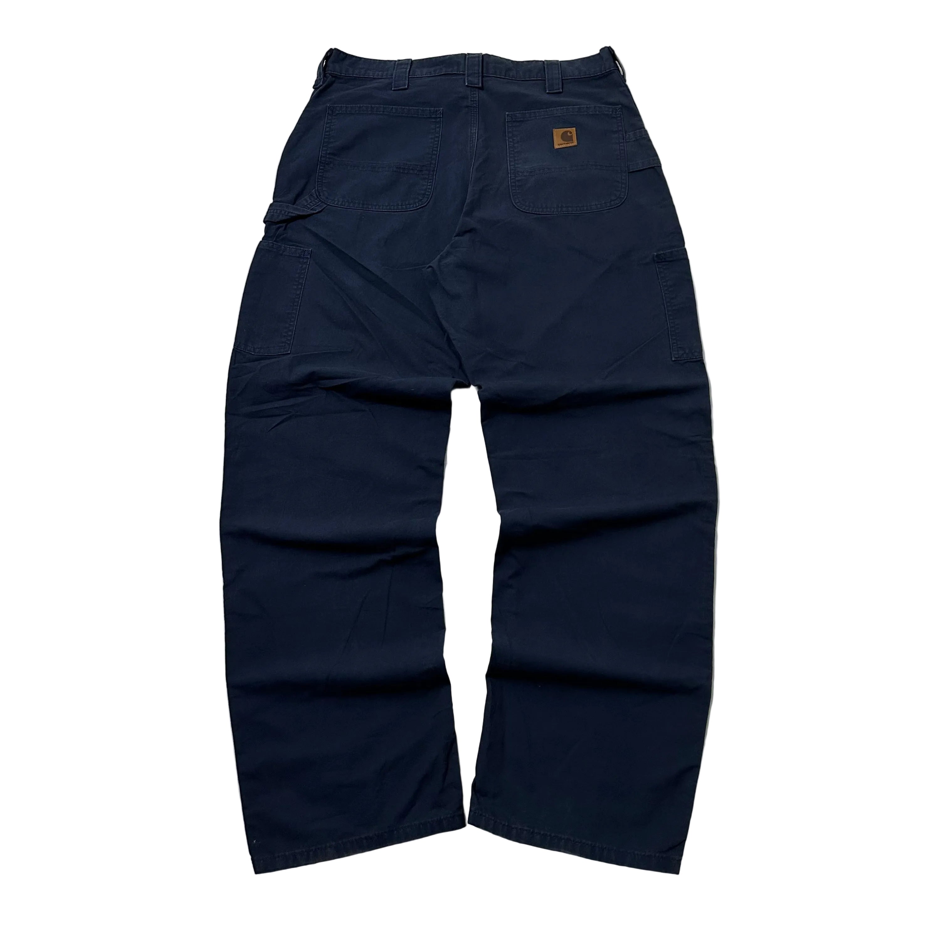 Carhartt Original Dungaree Fit Carpenter Pants Navy Size 36