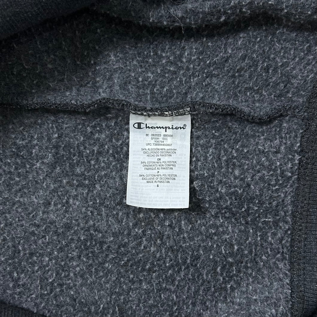 Champion Script Logo Hoodie Jacket Gray Size Small (Fits Large)