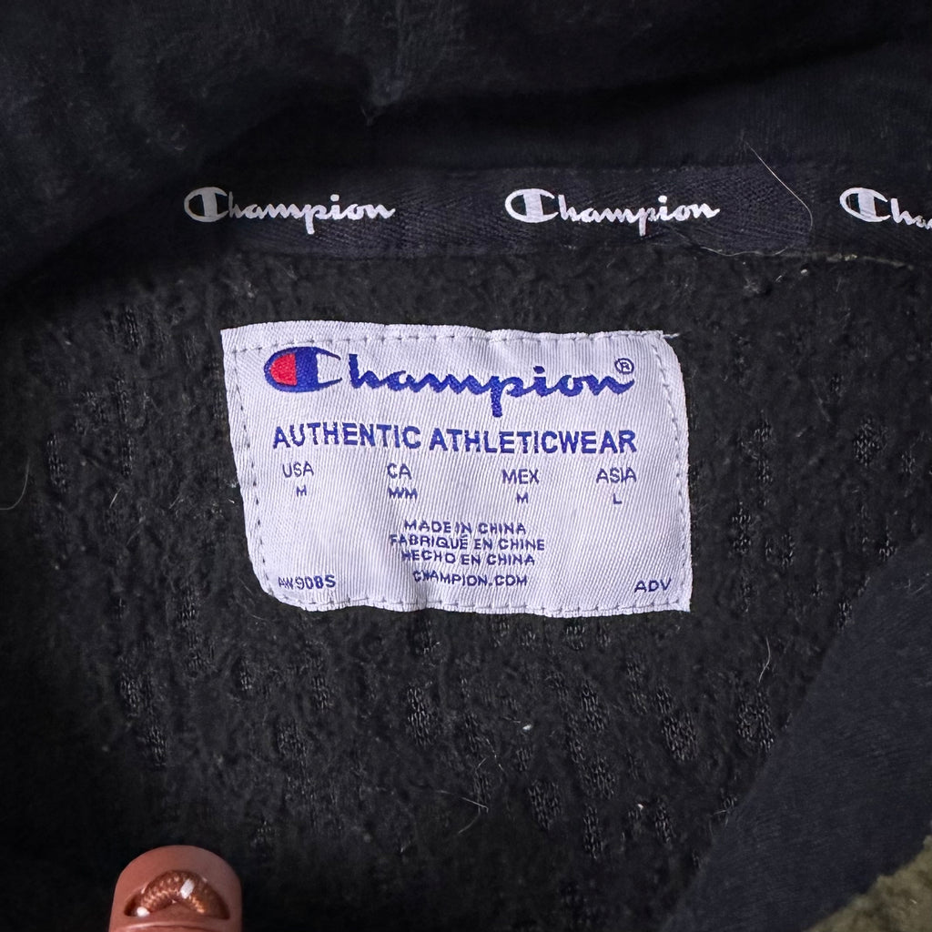 Champion Fleece Hoodie Jacket in Two-toned (Size Medium)